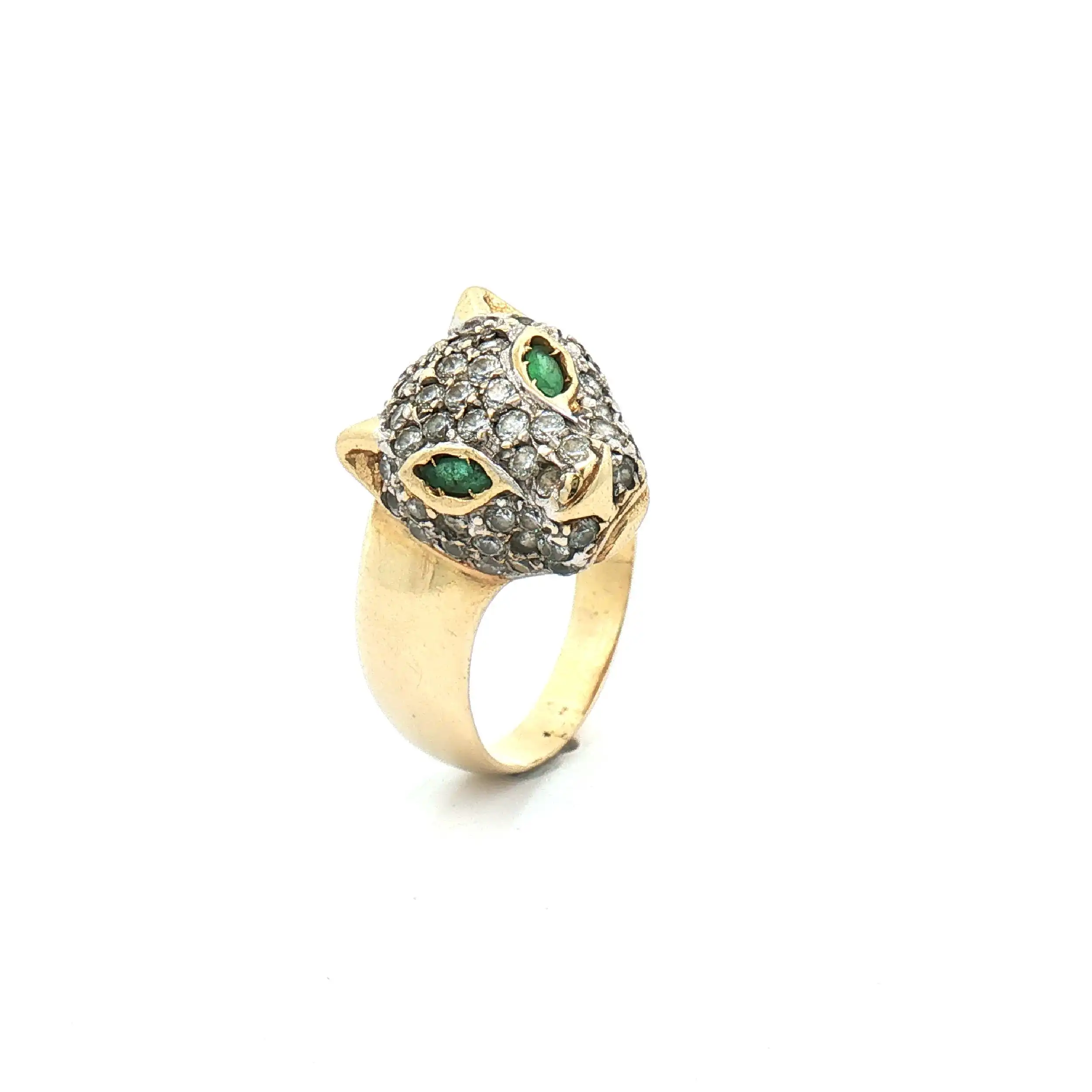 Ring Gelbgold Tiger mit Zirkonia Ring Gelbgold Tiger mit Zirkonia
