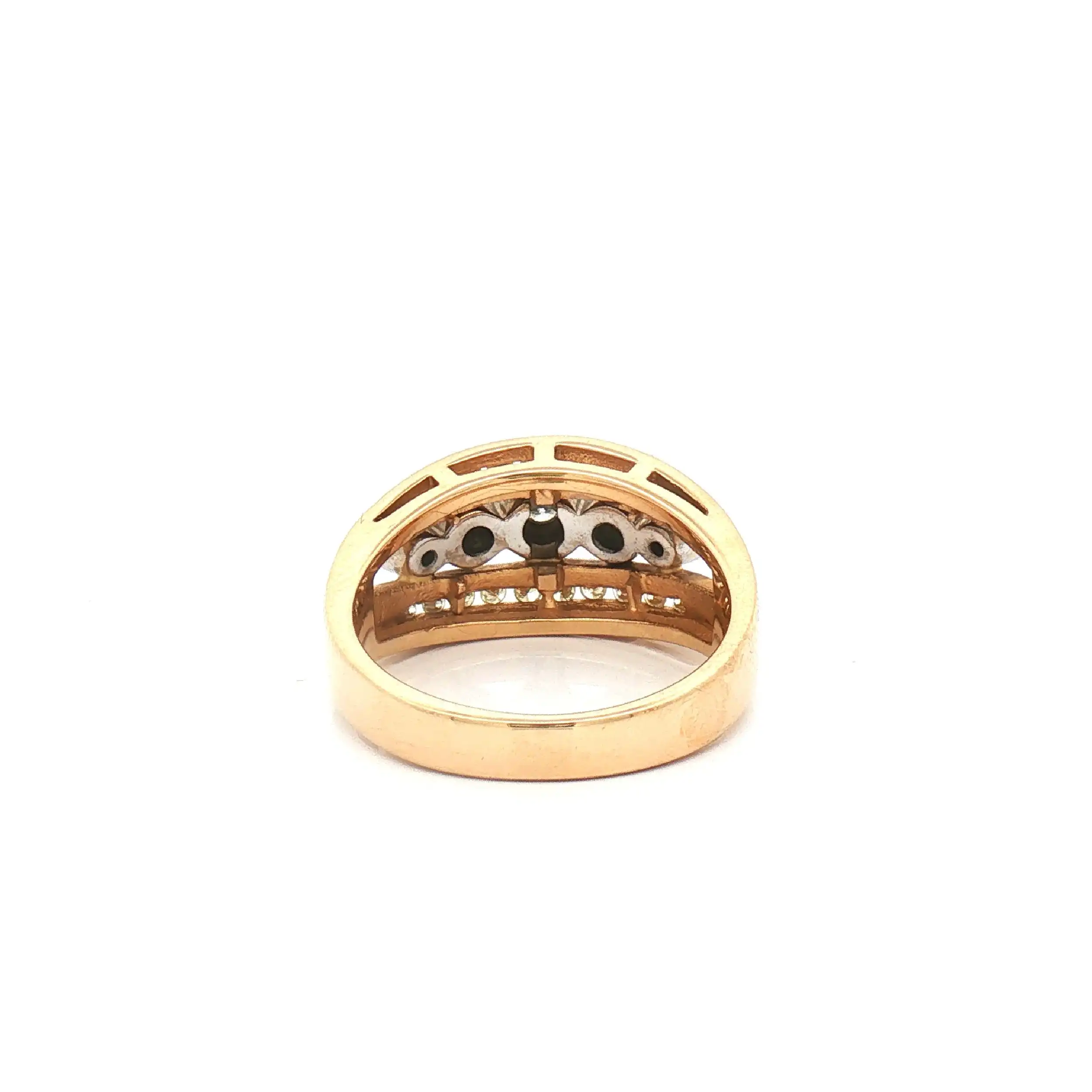 Ring Bicolor mit Brillanten