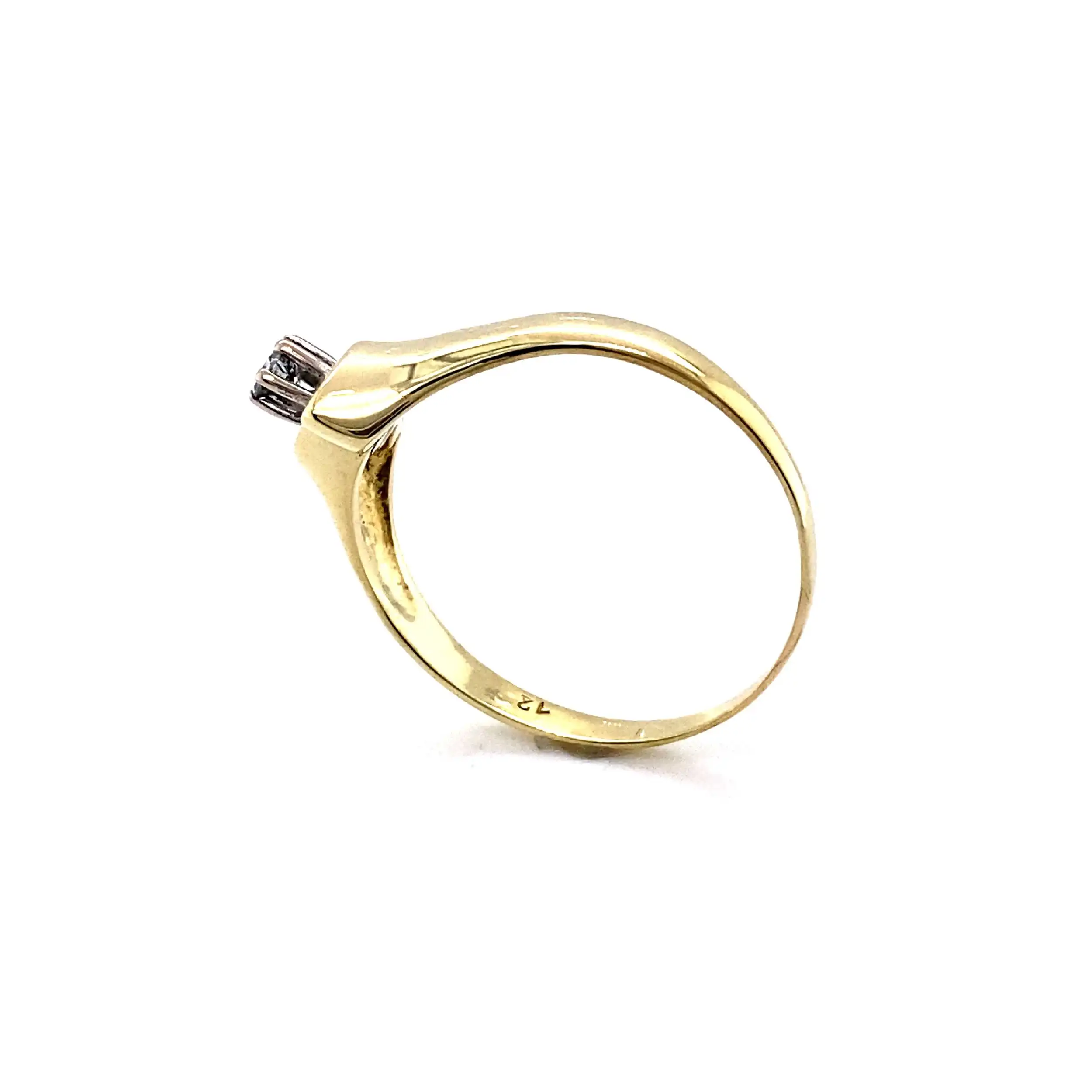 Ring Gelbgold mit Brillant Ring Gelbgold mit Brillant