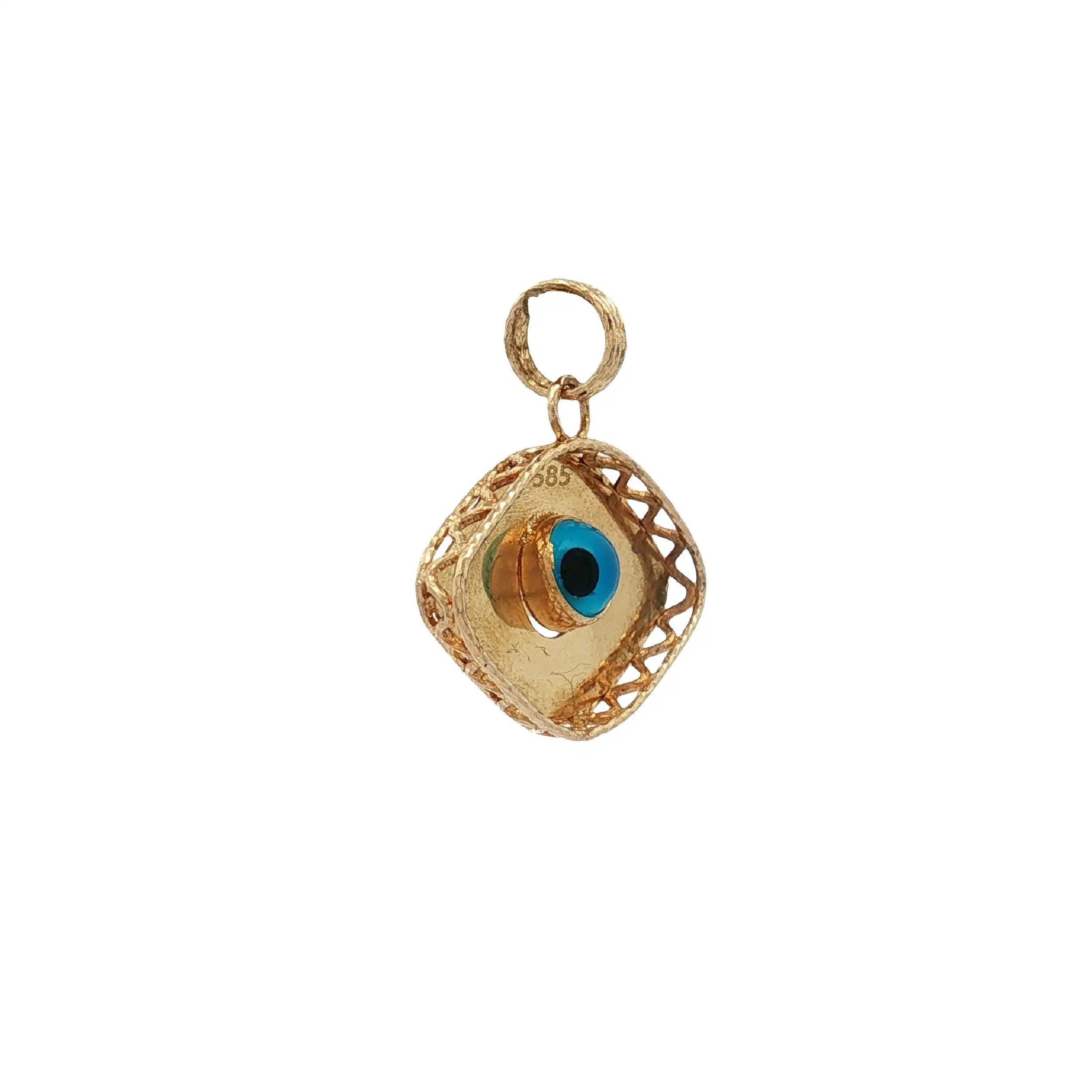 Anhänger Gelbgold mit blauen Stein