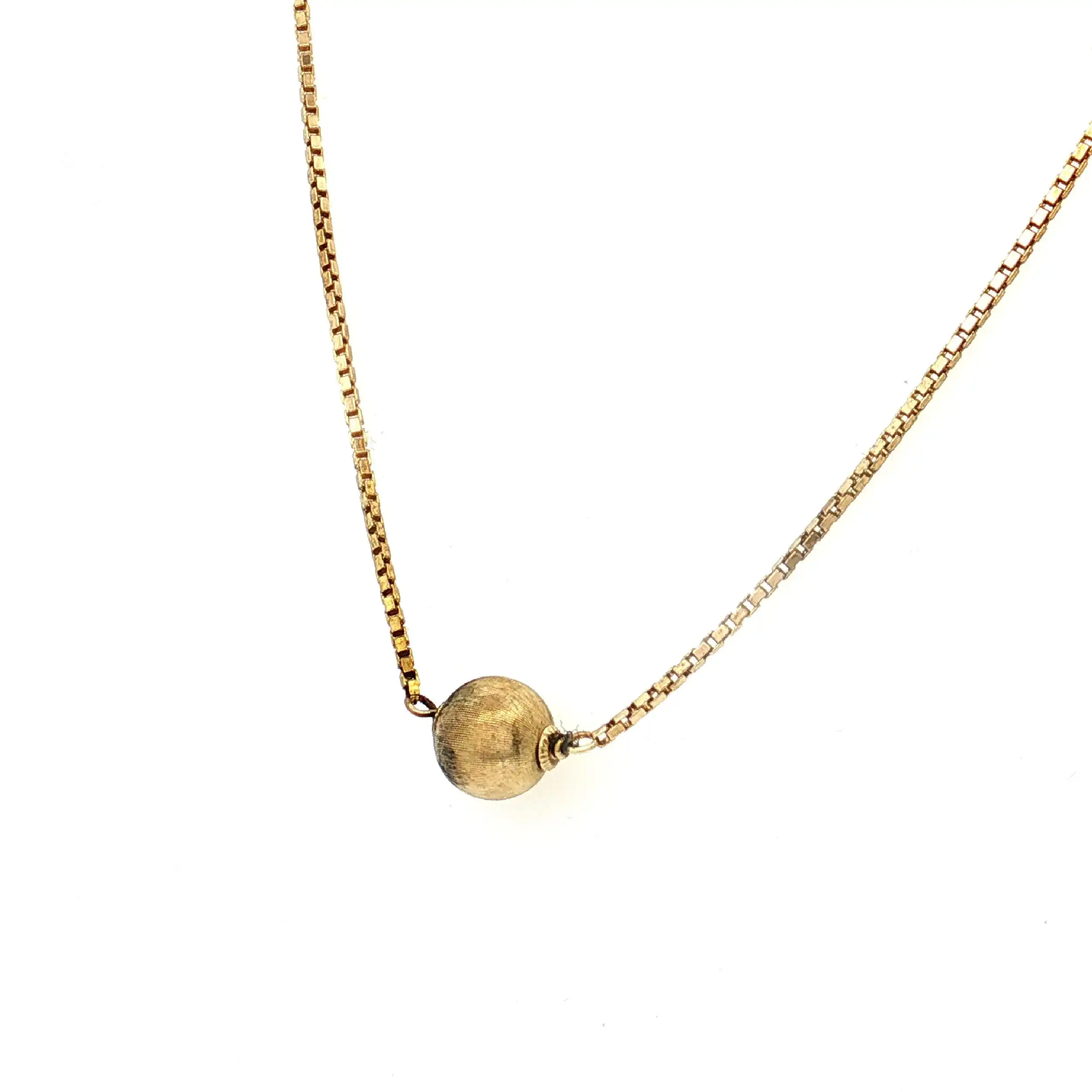 Kette Gelbgold mit Kugel