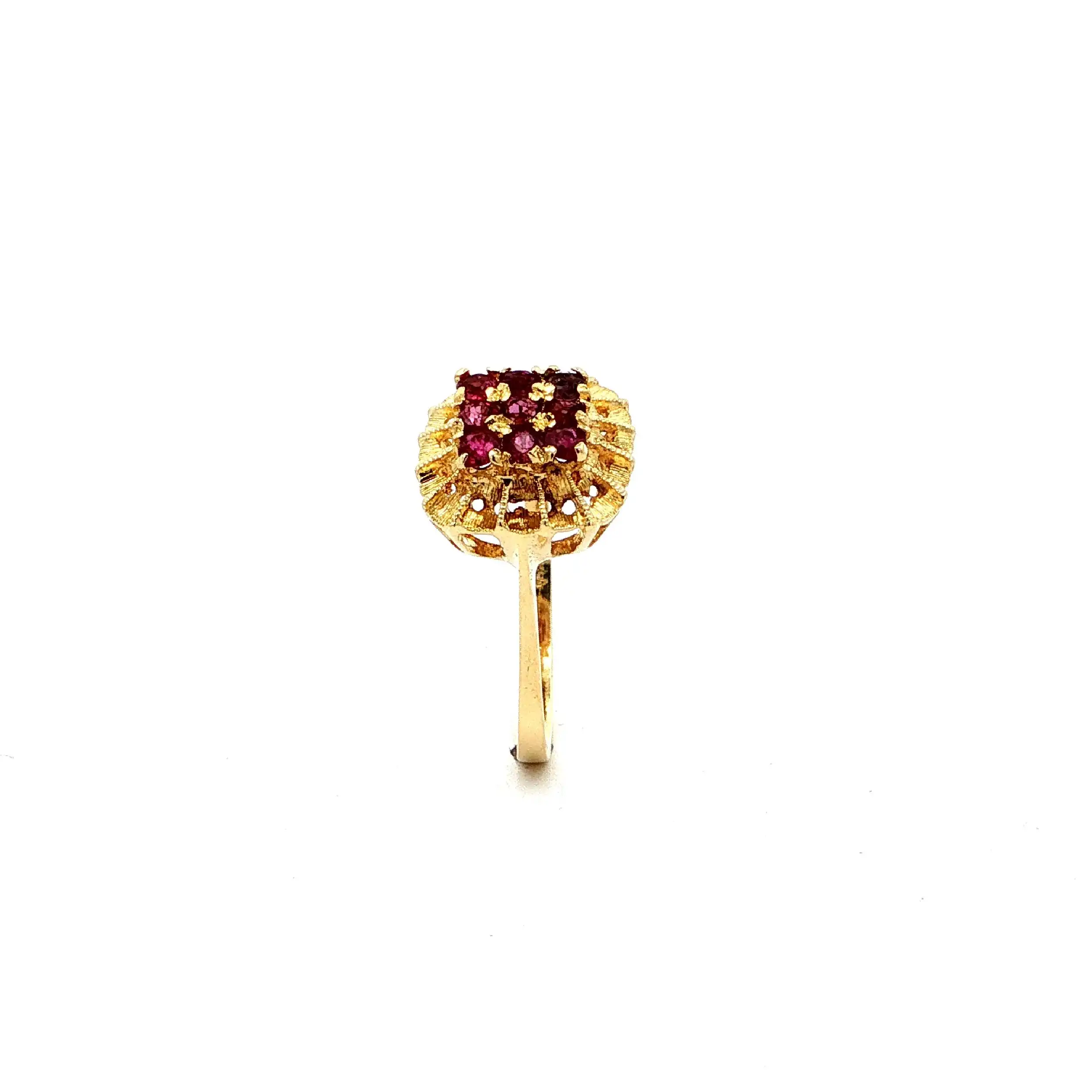 Ring Gelbgold mit Rubinen