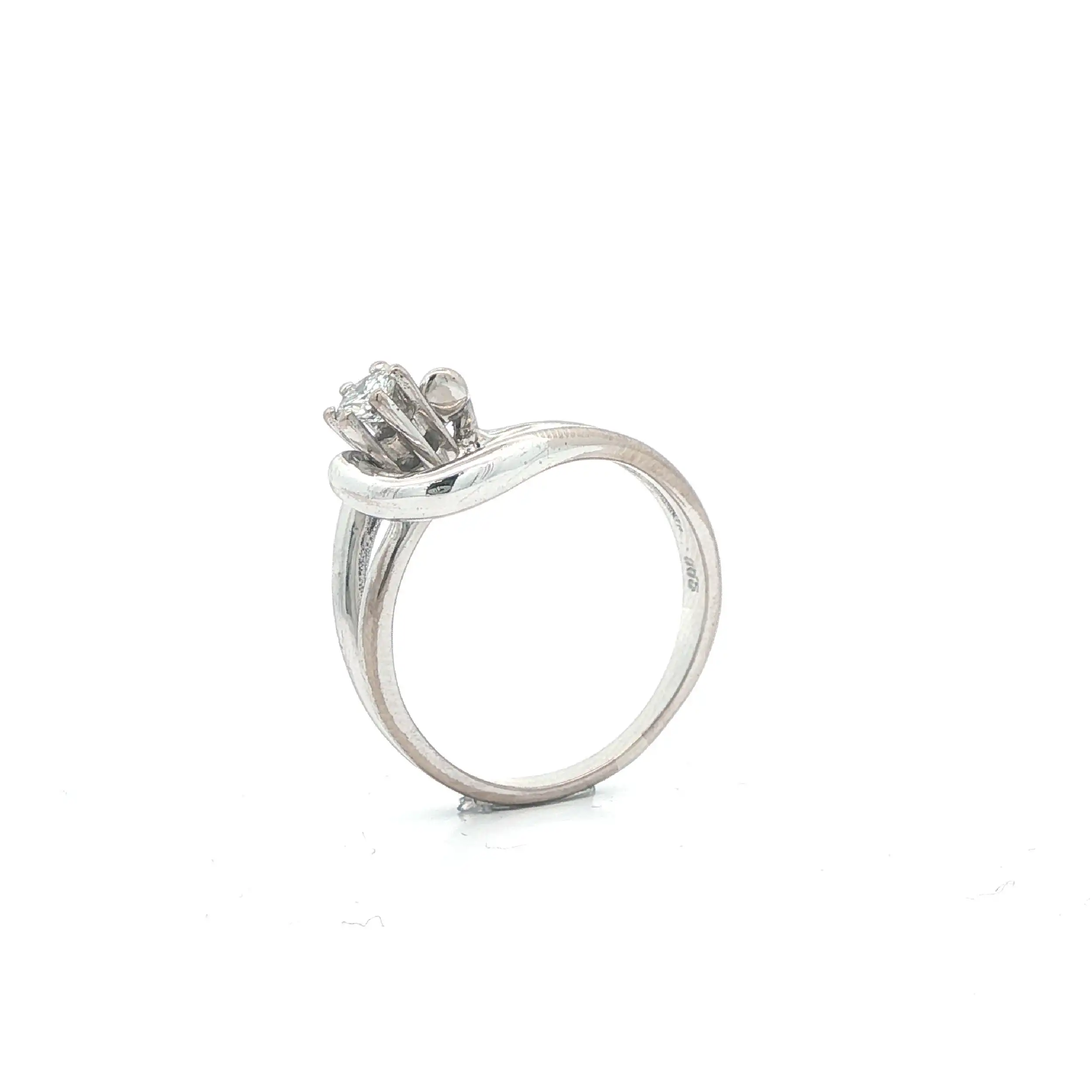 Ring Weißgold mit Brillant Solitär Ring Weißgold mit Brillant Solitär
