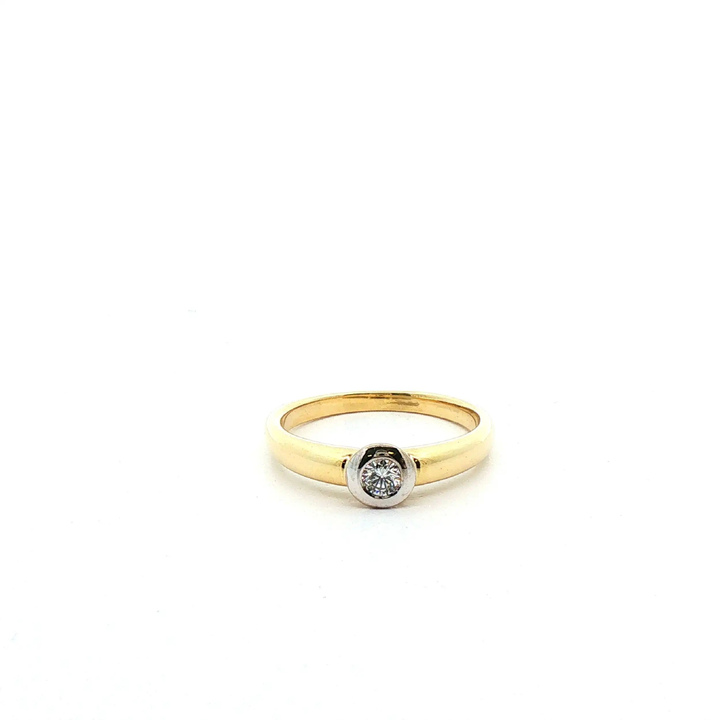 Ring Bicolor mit Brillant