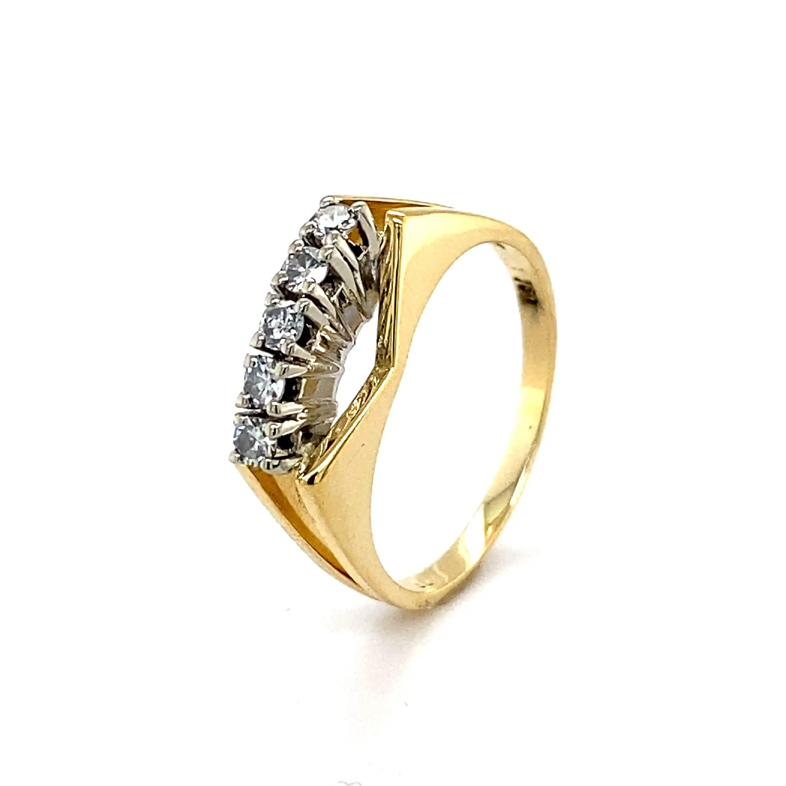 Ring Bicolor mit Diamanten Ring Bicolor mit Diamanten