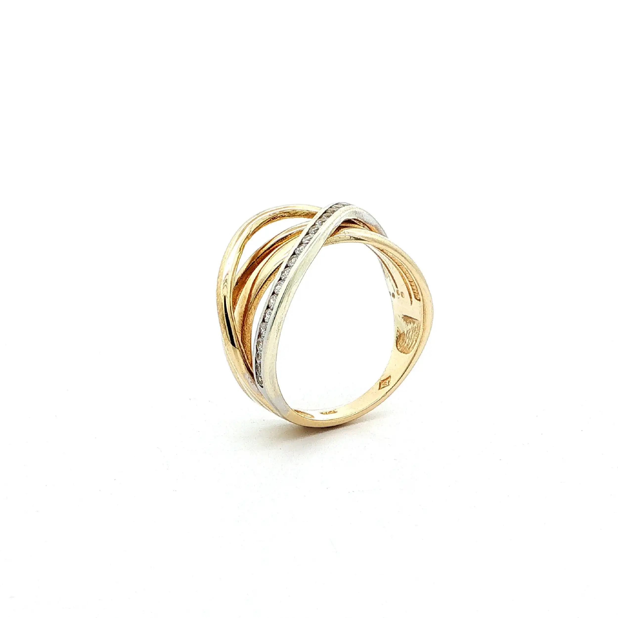Ring Bicolor mit Zirkonia