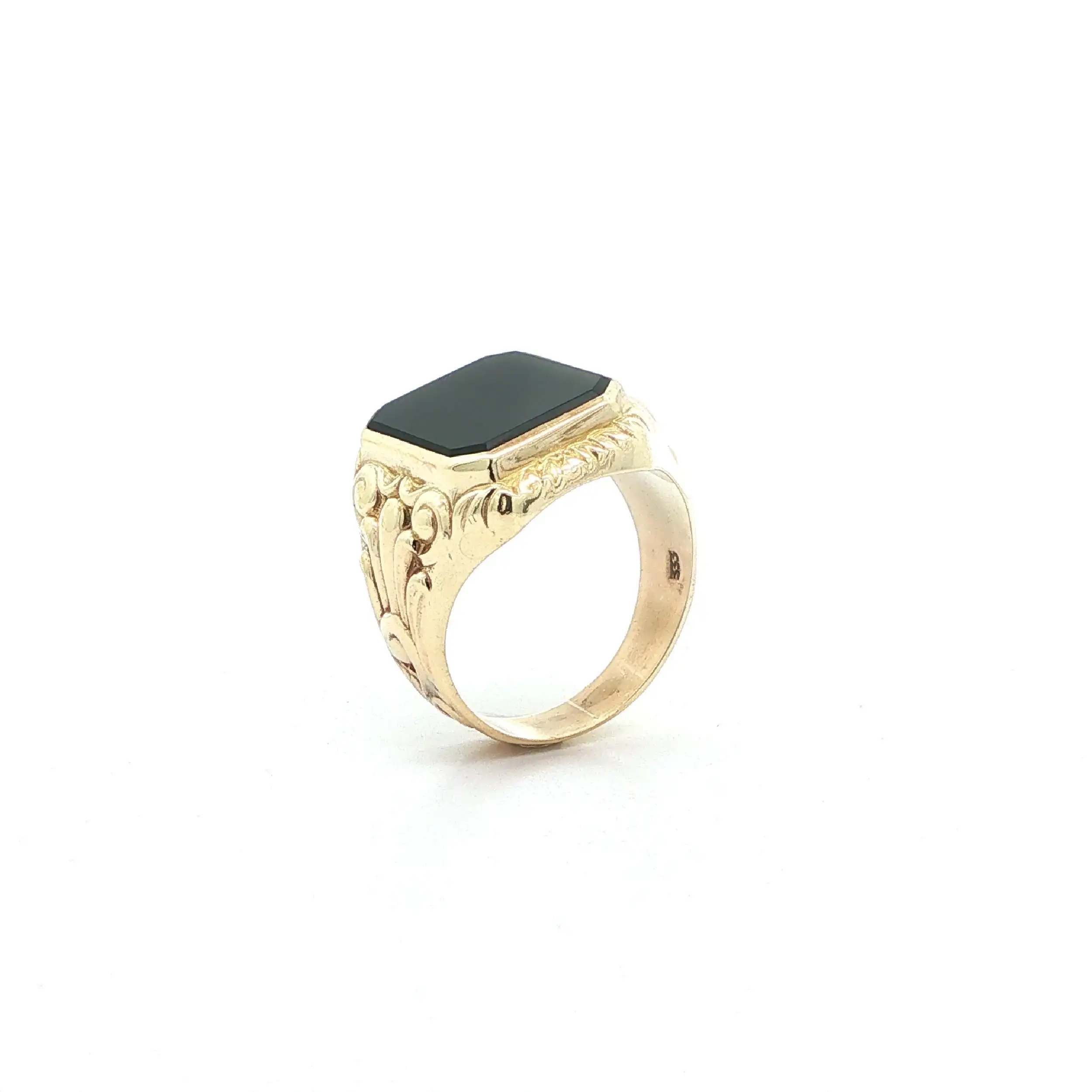 Ring Gelbgold mit Onyx