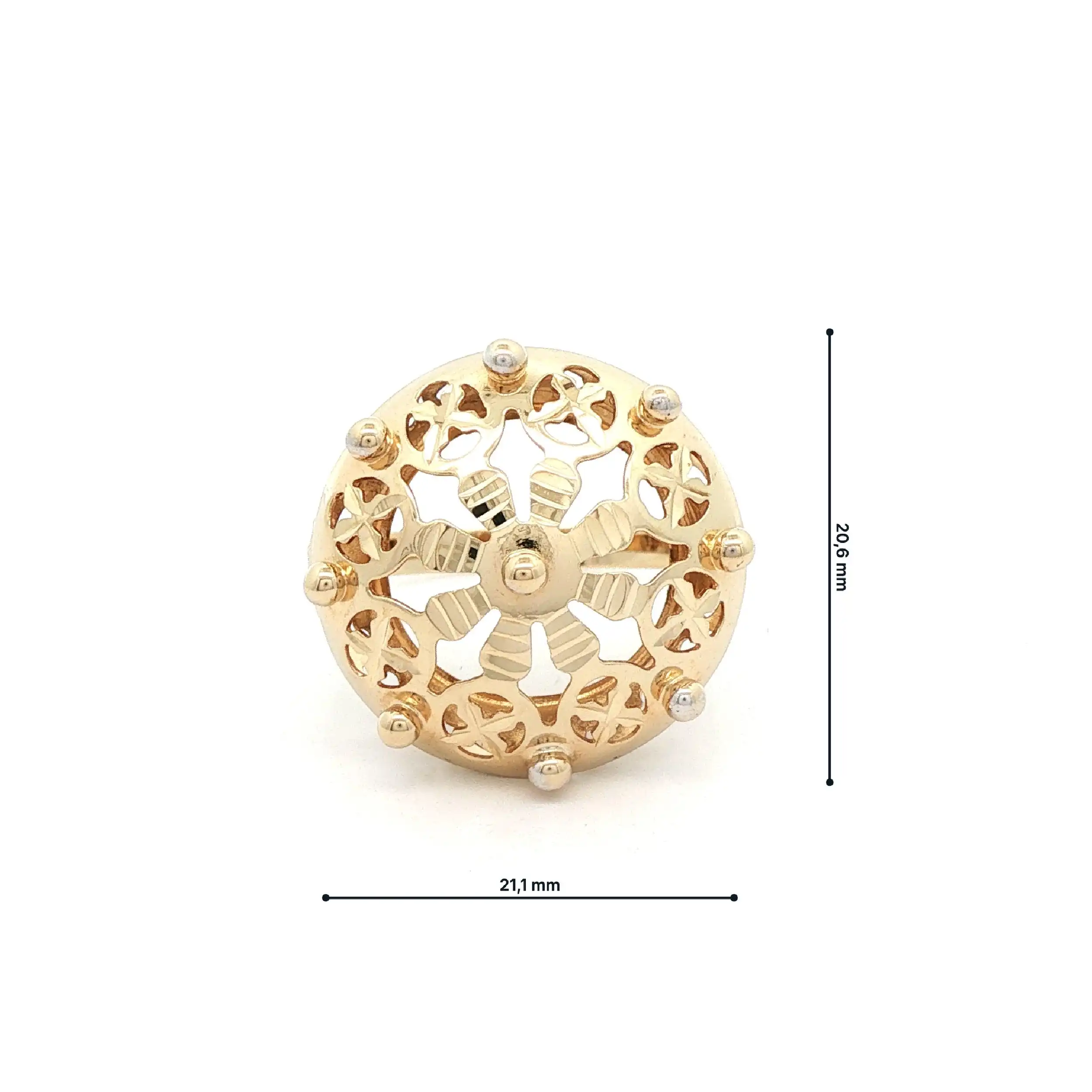 Ring Gelbgold durchbrochenes Muster