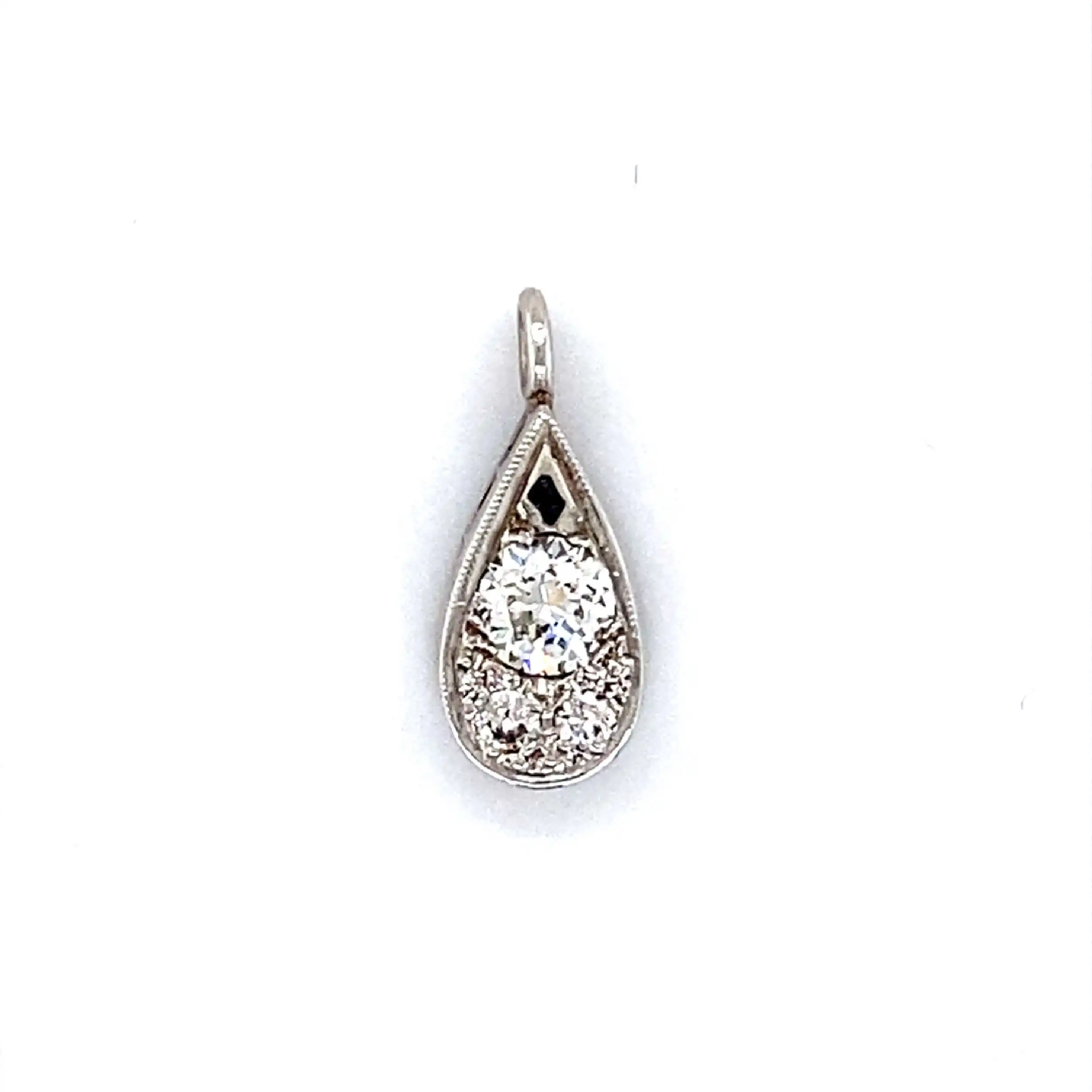 Anhänger Weißgold mit Brillanten Art - Deco Anhänger Weißgold mit Brillanten Art - Deco