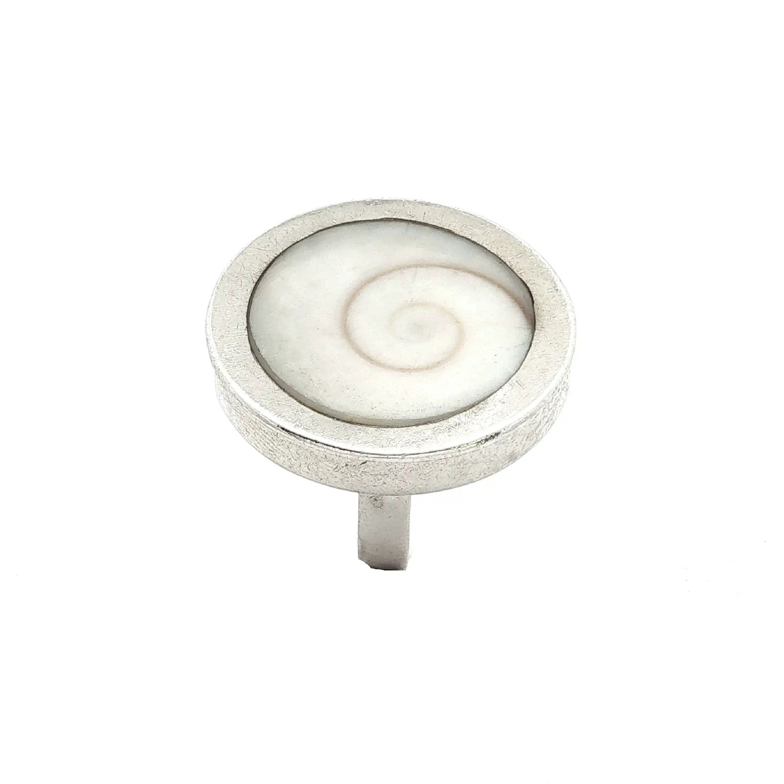 Ring Silber mit Shiva-Auge-Muschel Ring Silber mit Shiva-Auge-Muschel