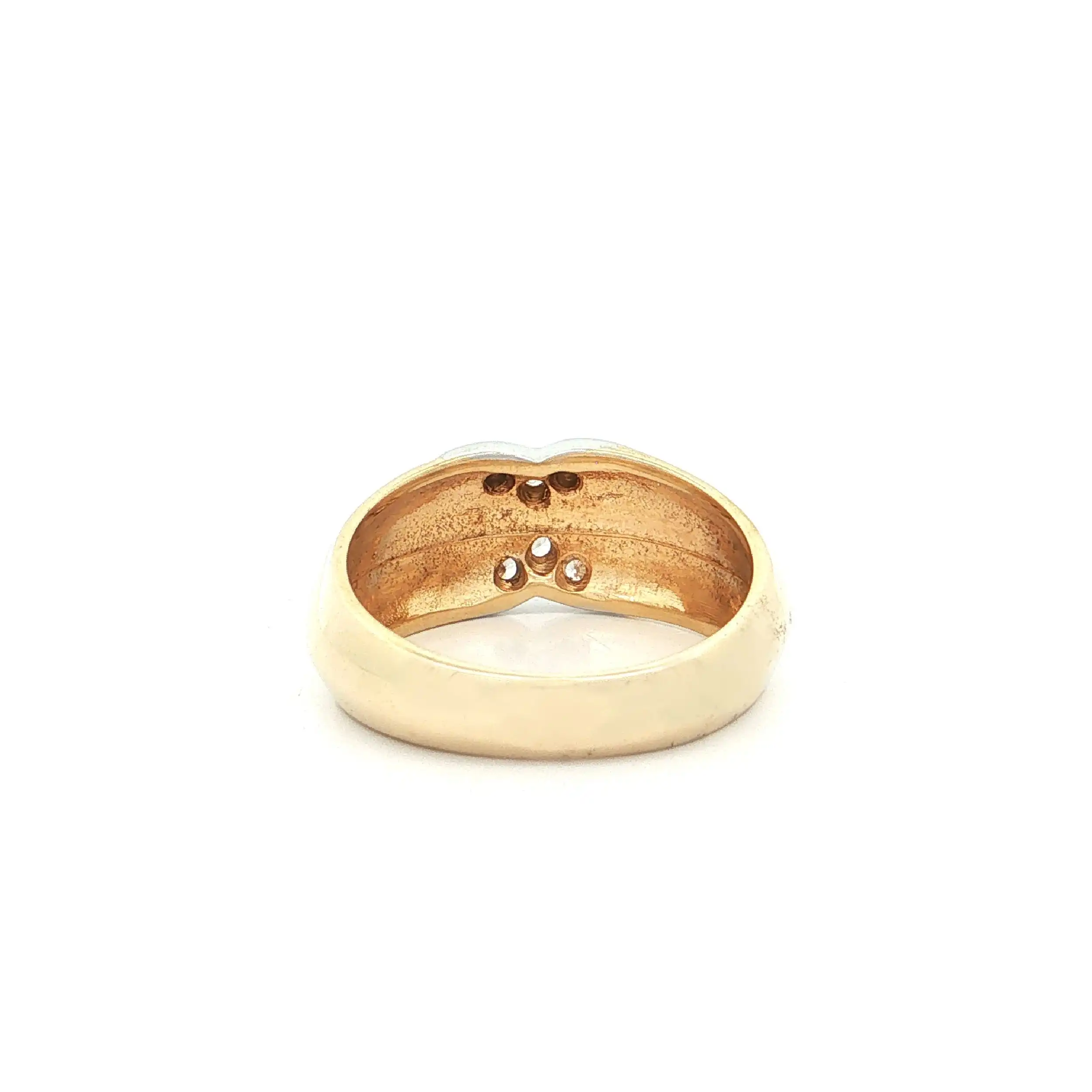 Ring Bicolor mit Zirkonia Ring Bicolor mit Zirkonia