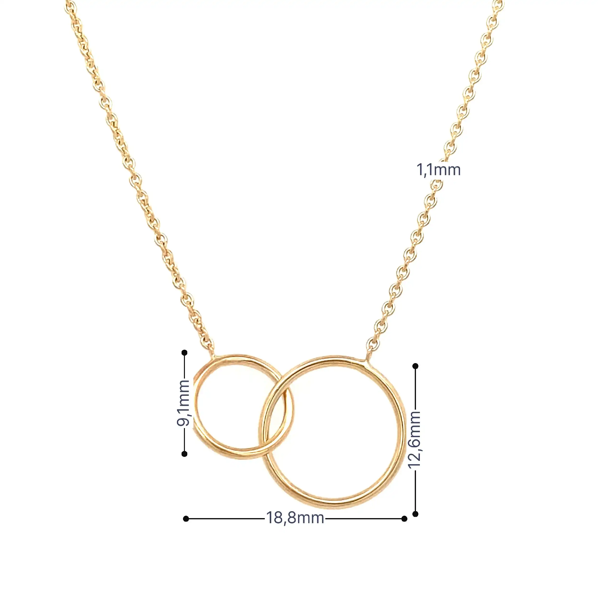Ankerkette Gelbgold mit Ringen Ankerkette Gelbgold mit Ringen