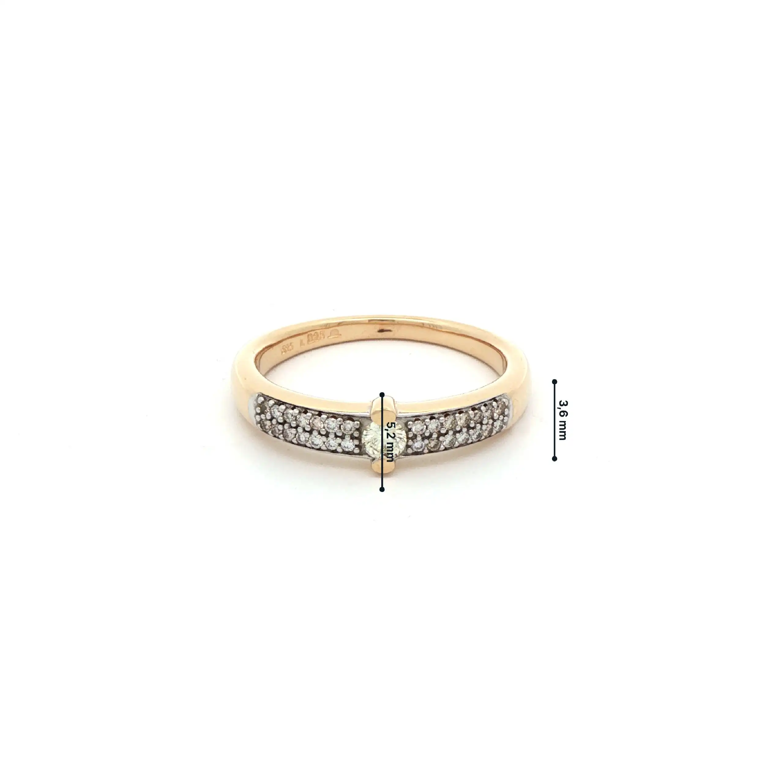 Ring Gelbgold mit Brillanten