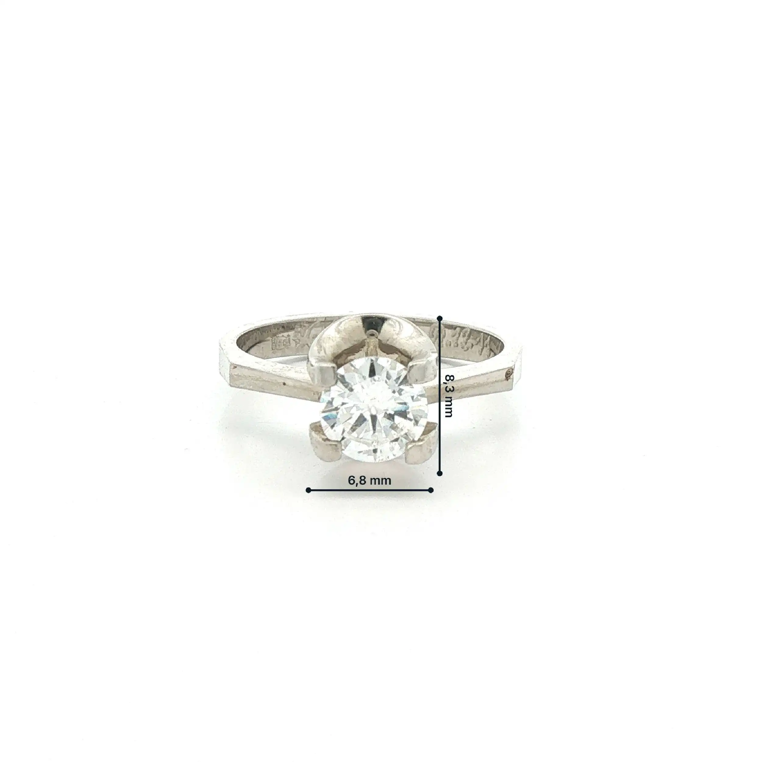 Solitärring Weißgold mit Brillant Solitärring Weißgold mit Brillant