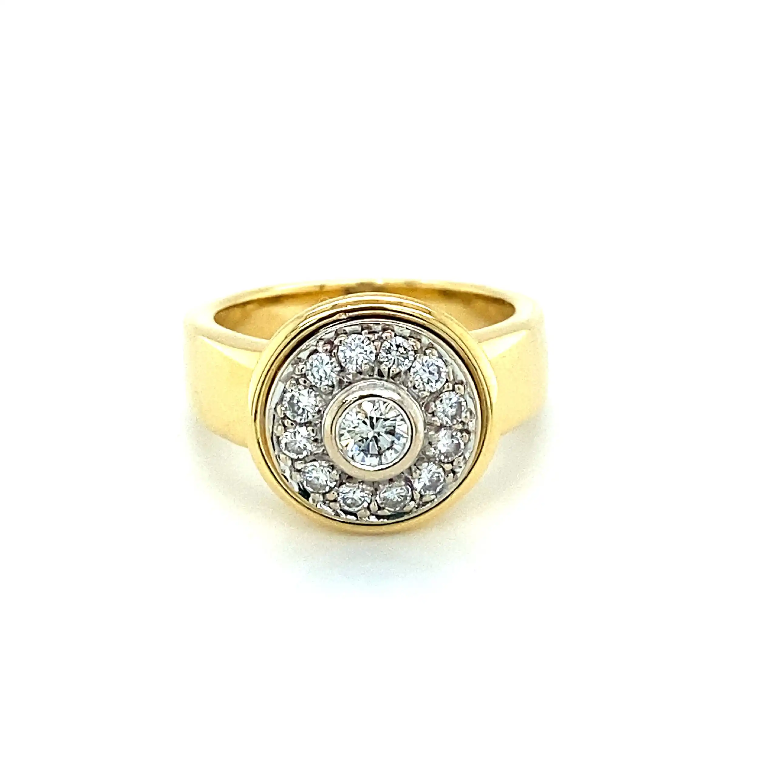 Ring Bicolor mit Brillanten Ring Bicolor mit Brillanten
