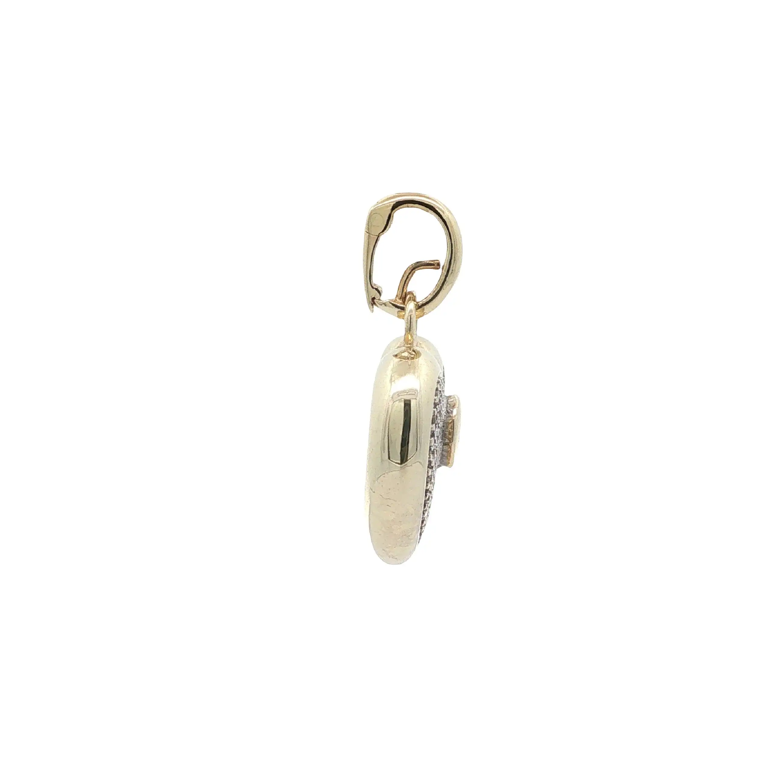 Anhänger/ Clip Bicolor Herz mit Brillanten