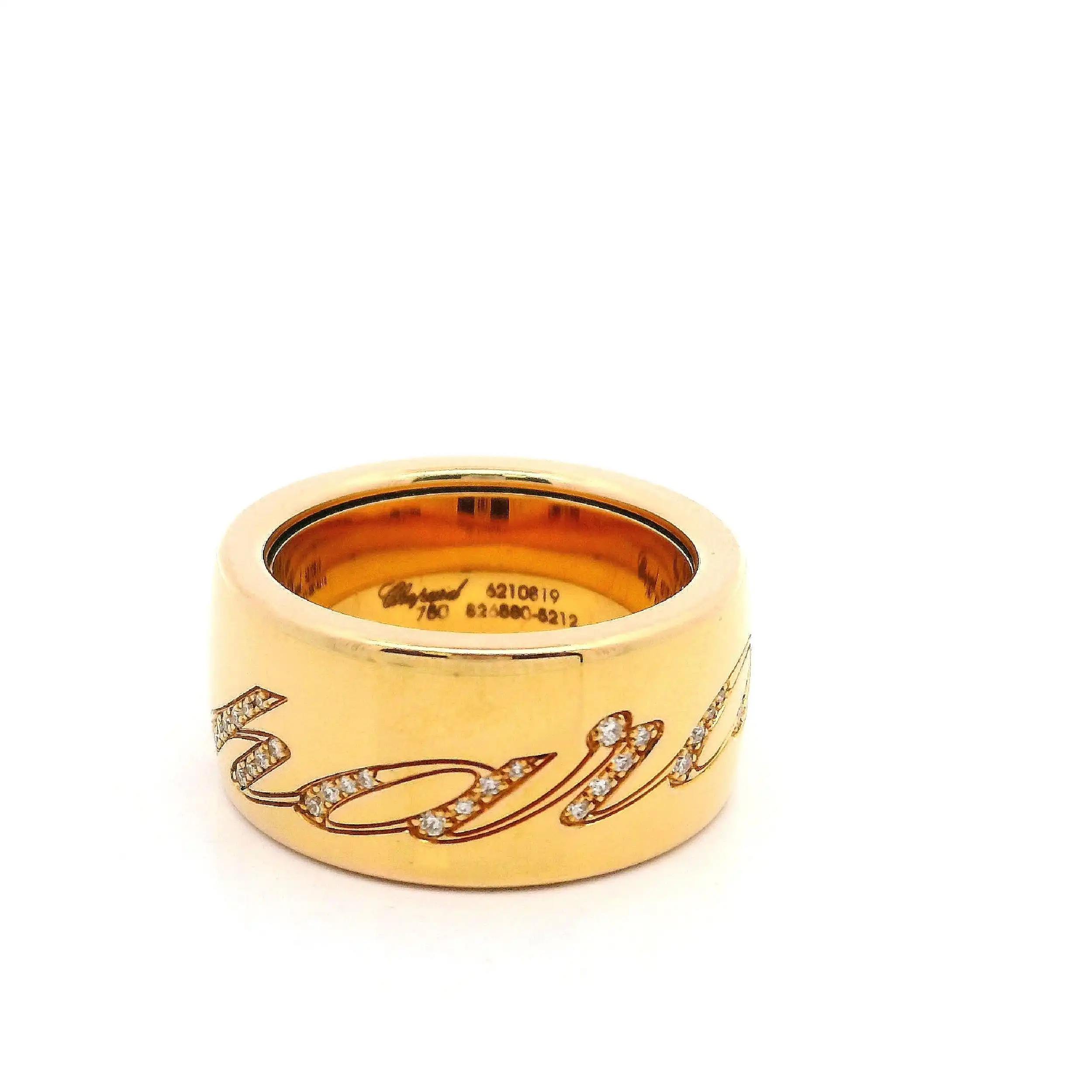 Ring Rotgold Chopard Chopardissimo mit Brillanten mit Box und Papieren Ring Rotgold Chopard Chopardissimo mit Brillanten mit Box und Papieren