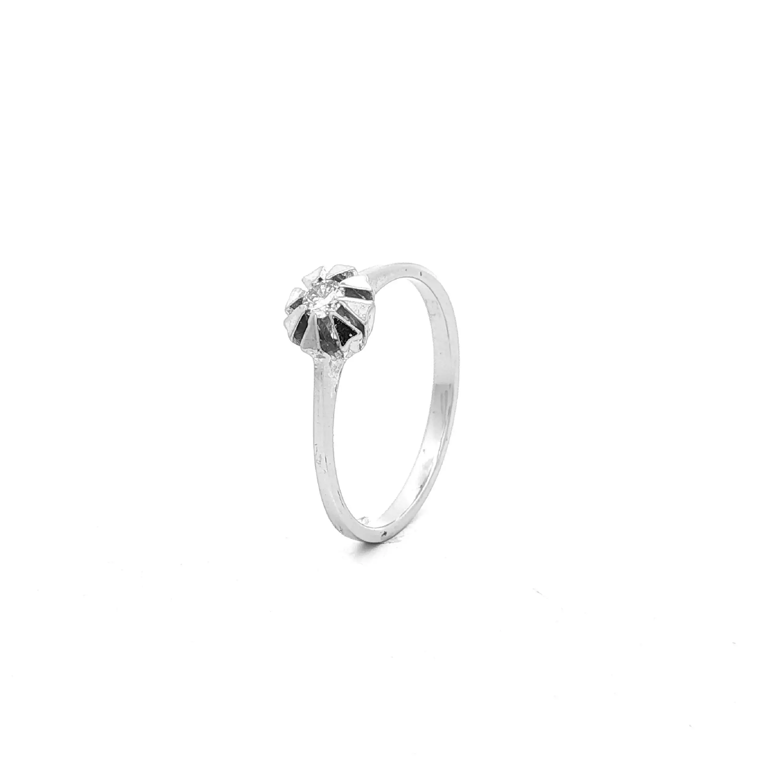 Ring Weißgold mit Brillant Solitär Ring Weißgold mit Brillant Solitär