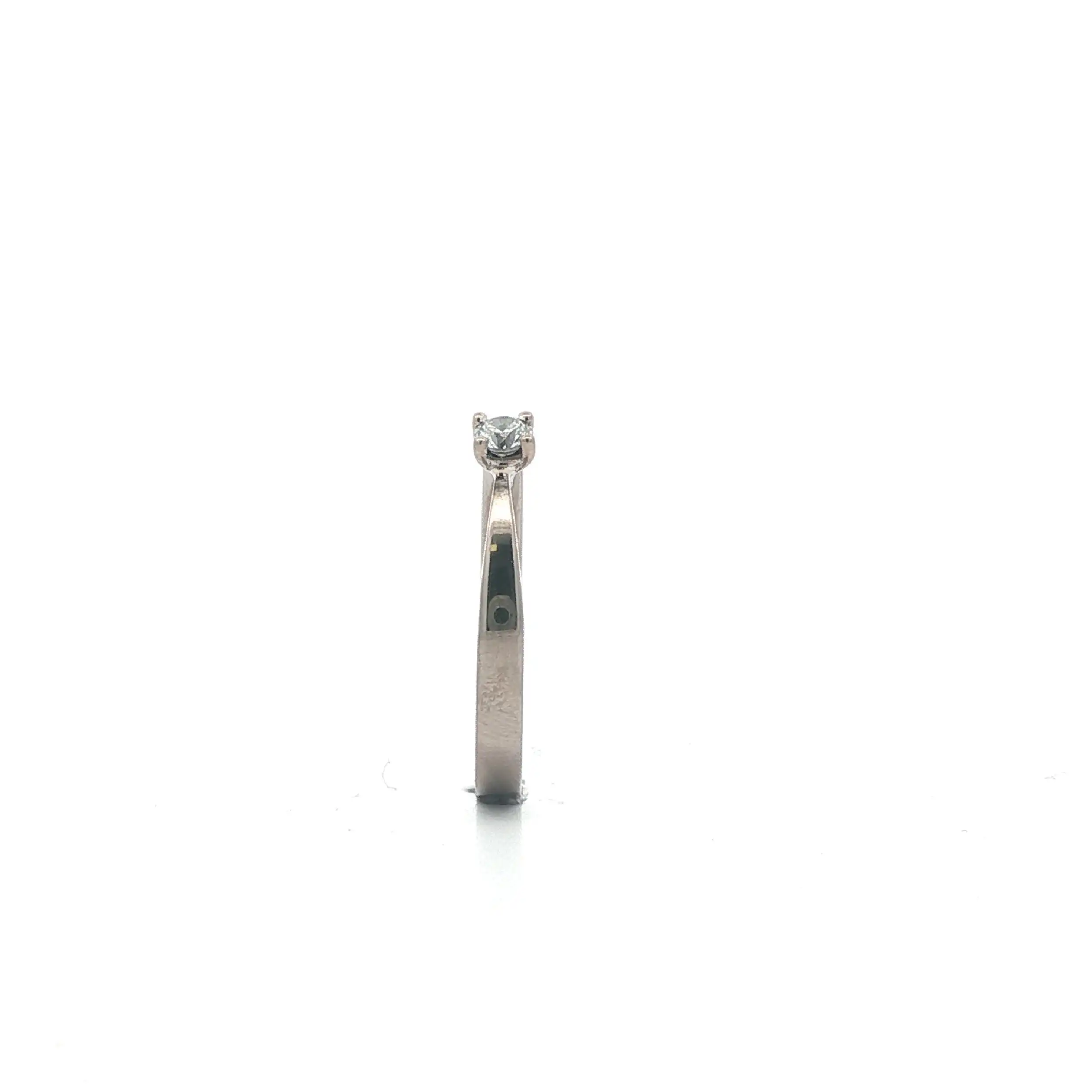 Ring Weißgold mit Brillant graviert 0.12ct Ring Weißgold mit Brillant graviert 0.12ct
