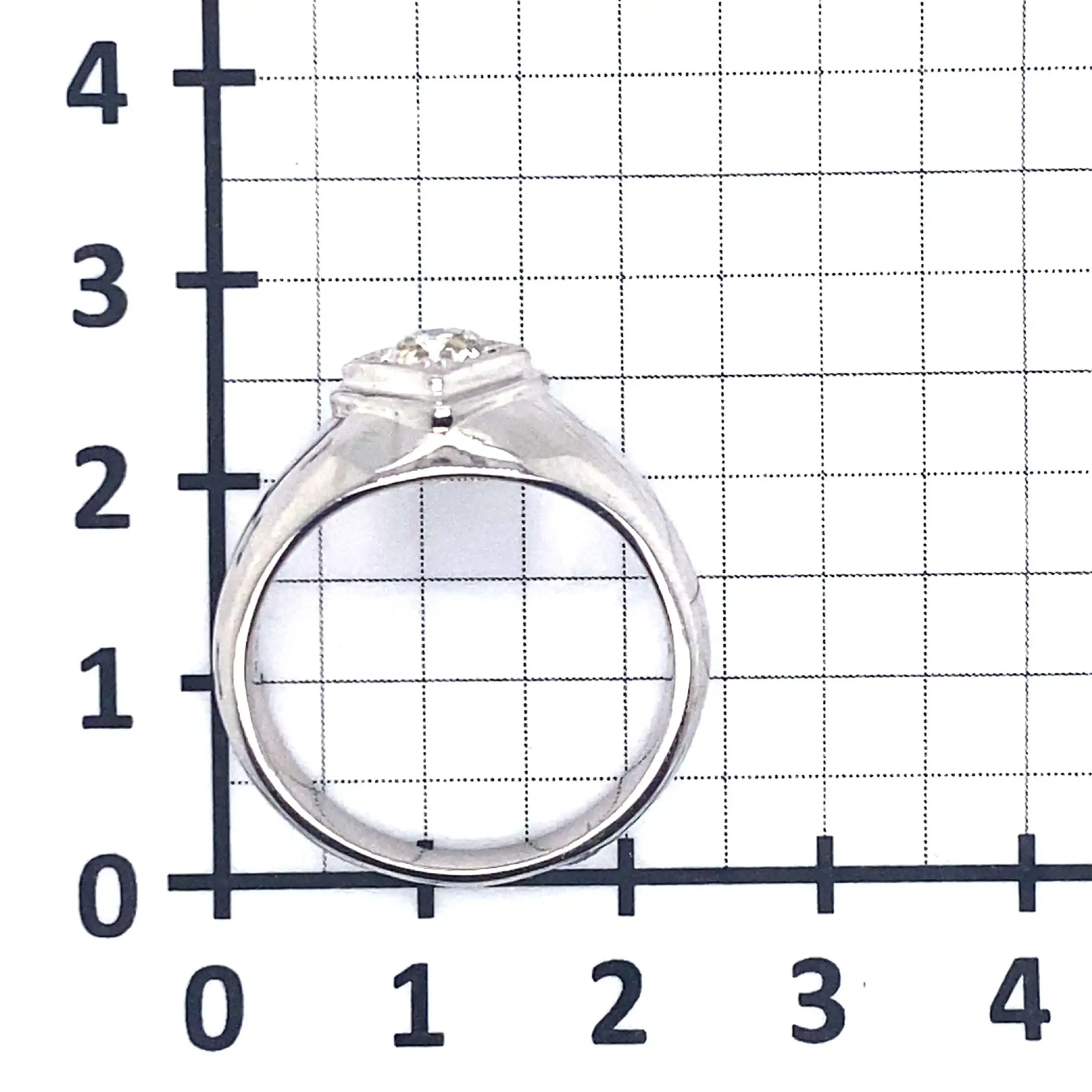 Ring Weißgold mit Altschliff Diamant ca. 1ct Ring Weißgold mit Altschliff Diamant ca. 1ct