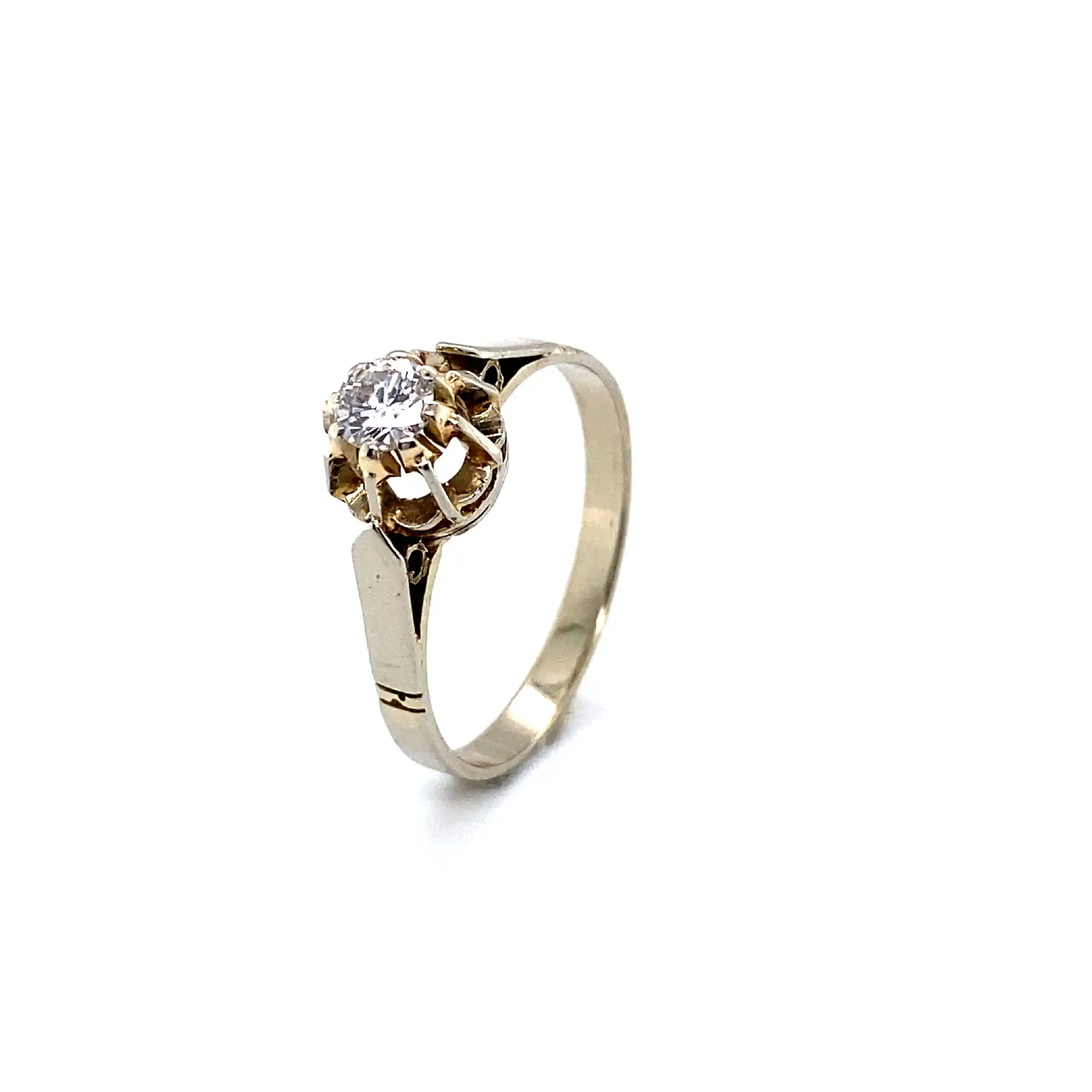 Ring Weißgold mit Solitär Brillant Ring Weißgold mit Solitär Brillant