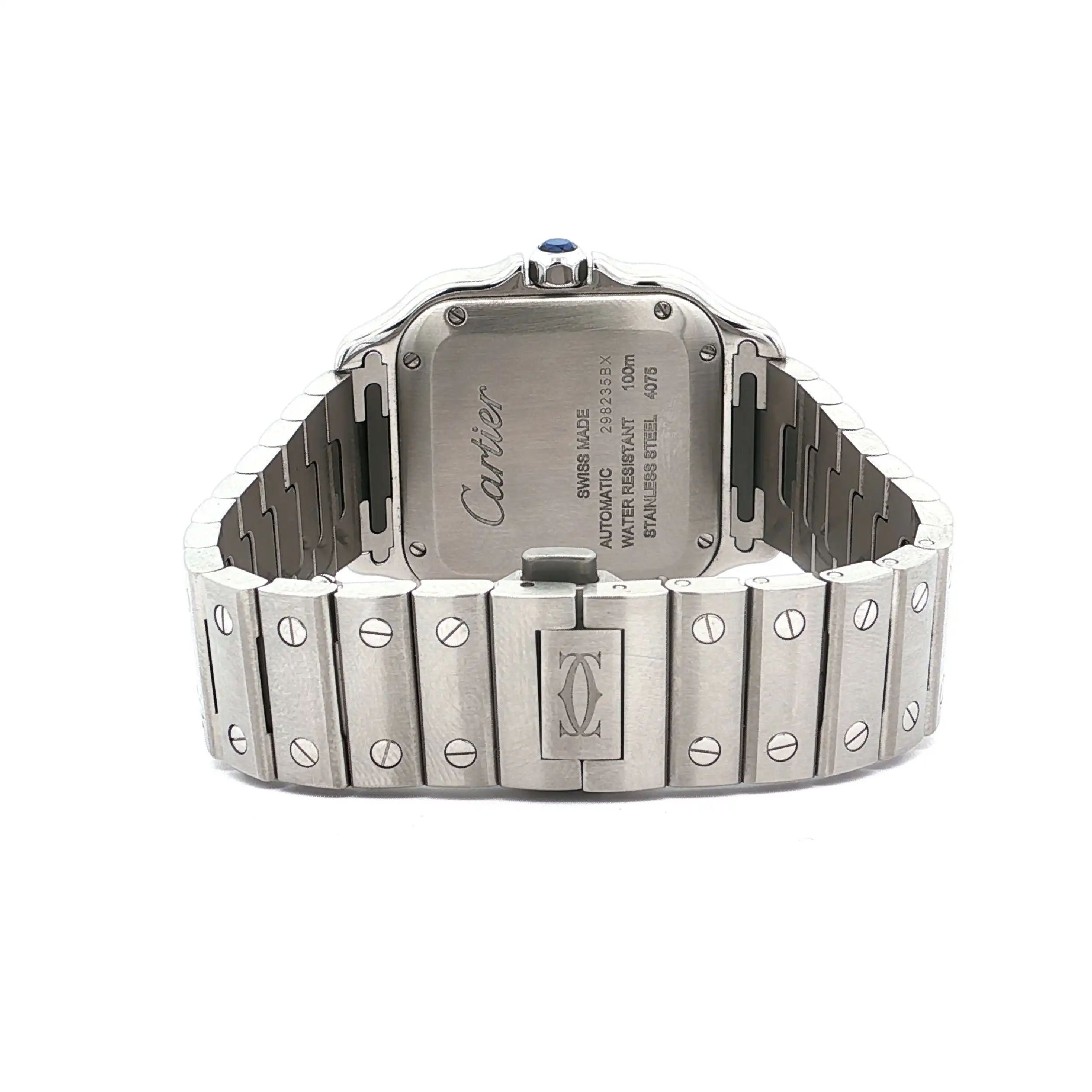 Herrenuhr Cartier Santos de Cartier mit Brillantbesatz Full Set Herrenuhr Cartier Santos de Cartier mit Brillantbesatz Full Set