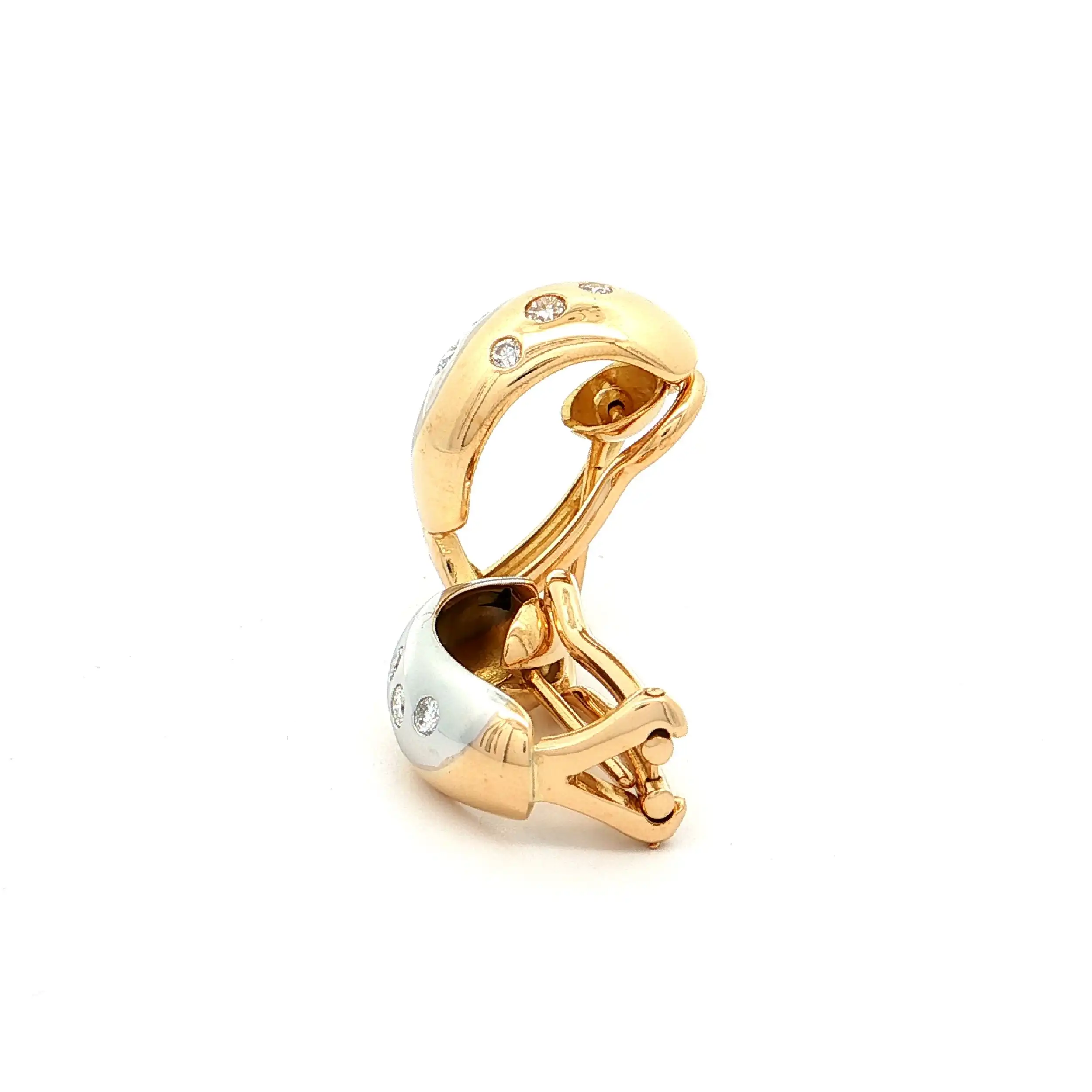 Ohrringe Bicolor mit Brillanten