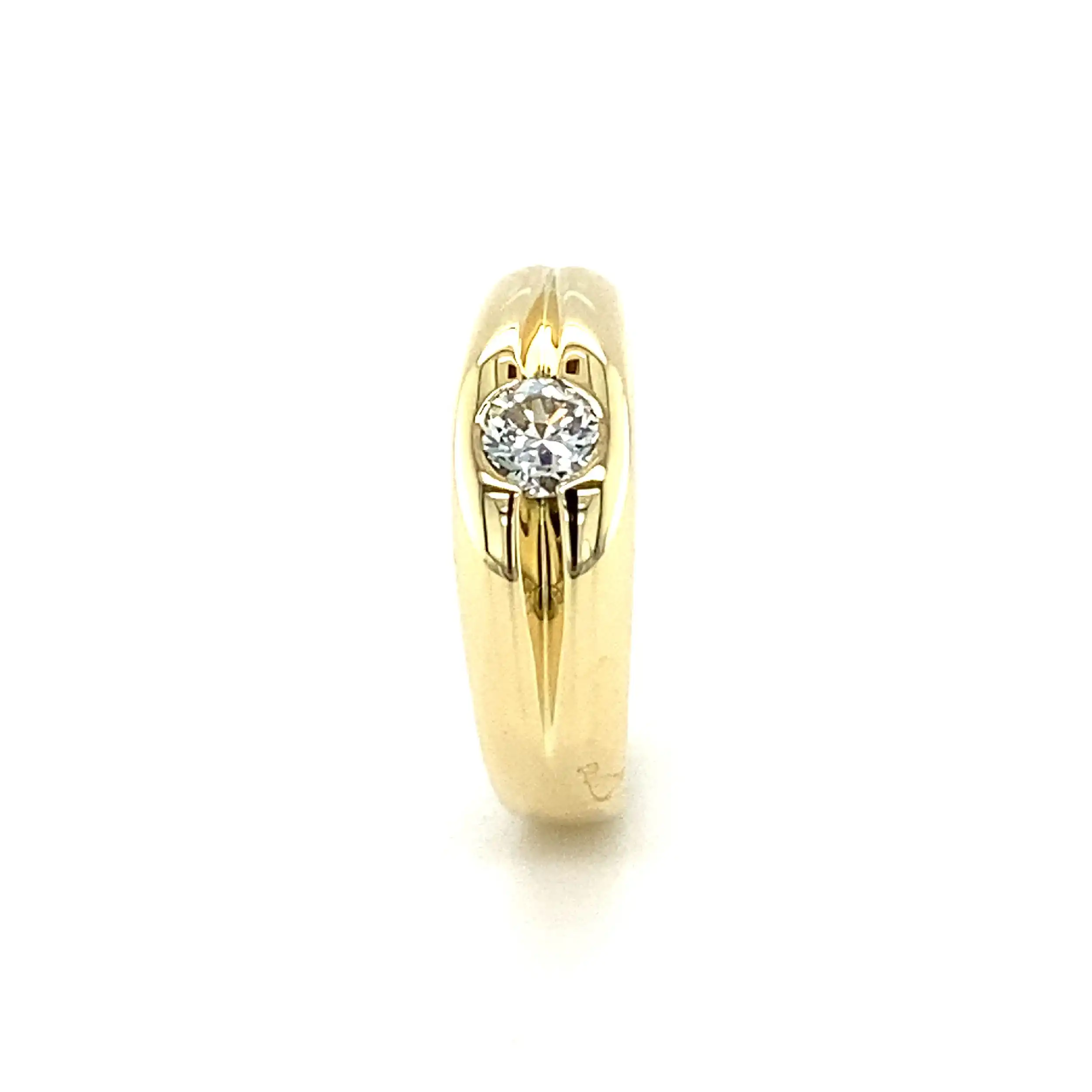 Ring Gelbgold mit Brillant Ring Gelbgold mit Brillant