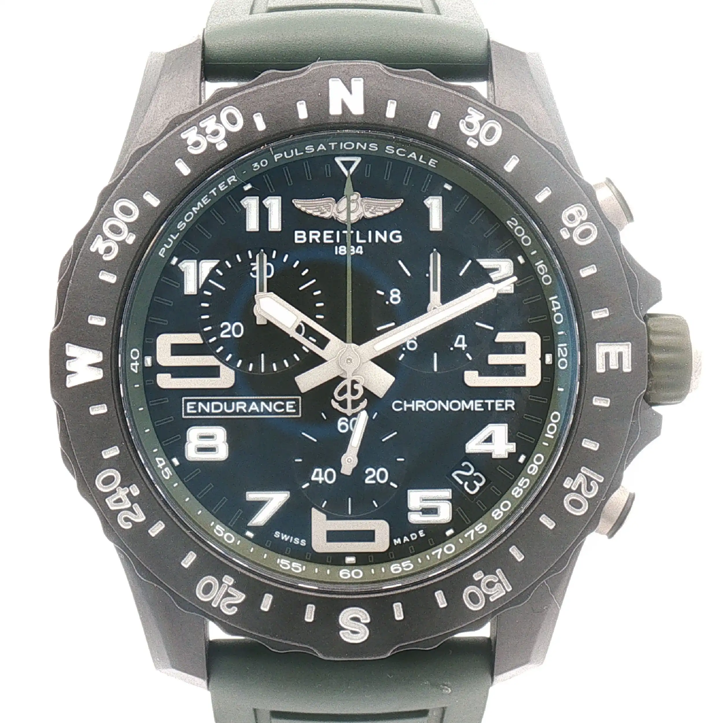 Herrenuhr Breitling Endurance Pro Grün 44mm im Full-Set