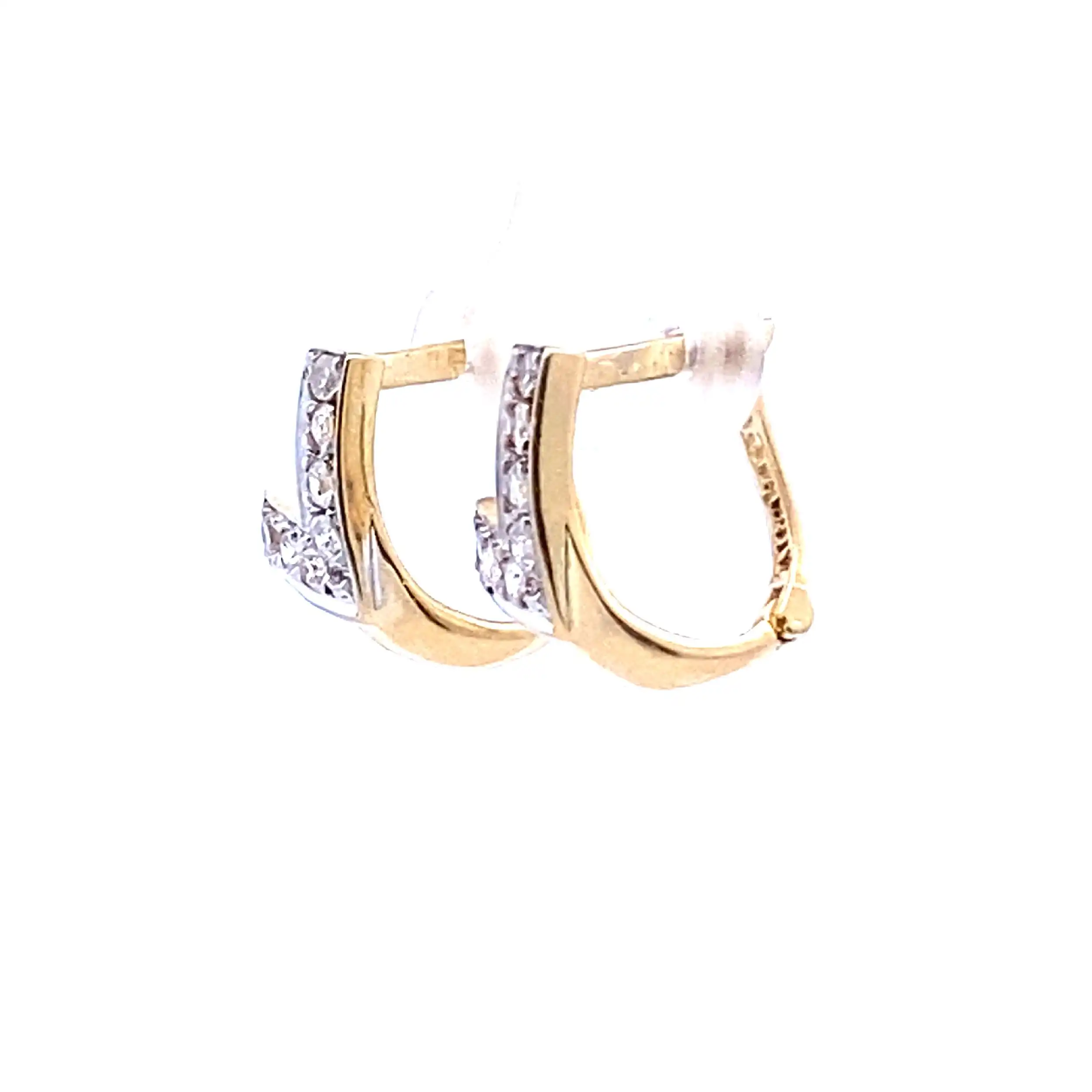 Ohrringe Bicolor mit Zirkonia