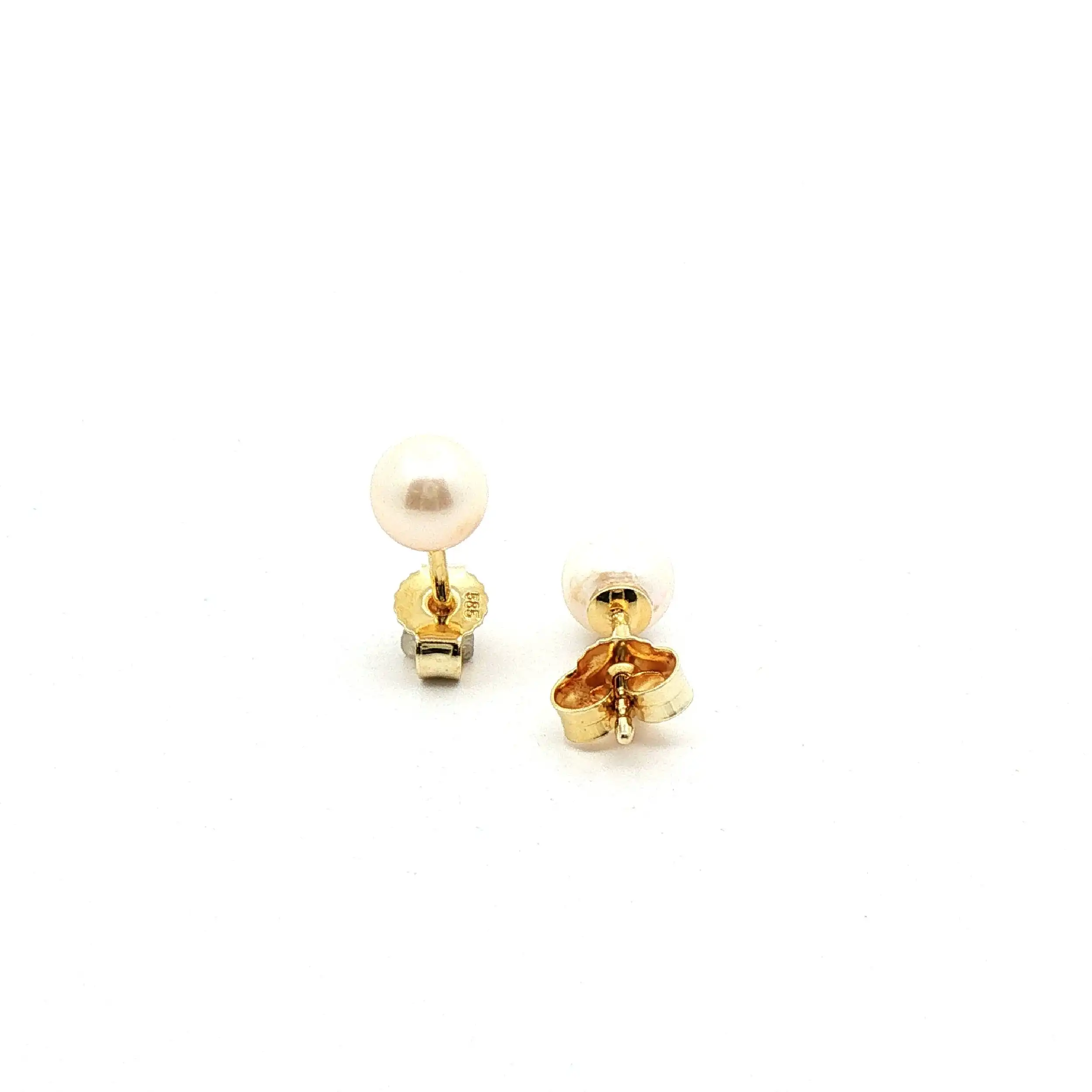 Ohrstecker mit Perle Gelbgold Ohrstecker mit Perle Gelbgold