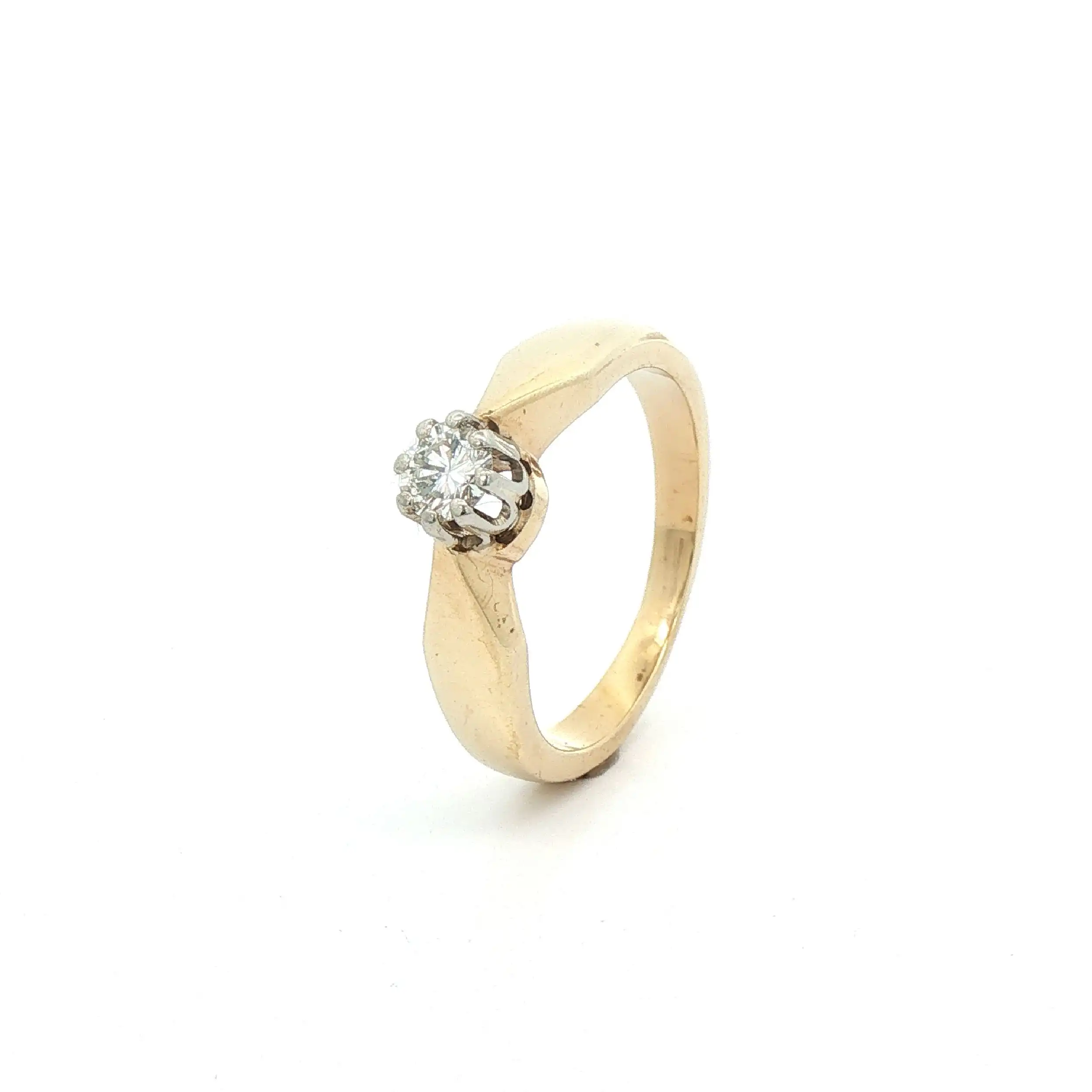 Ring Gelbgold mit Brillant Ring Gelbgold mit Brillant