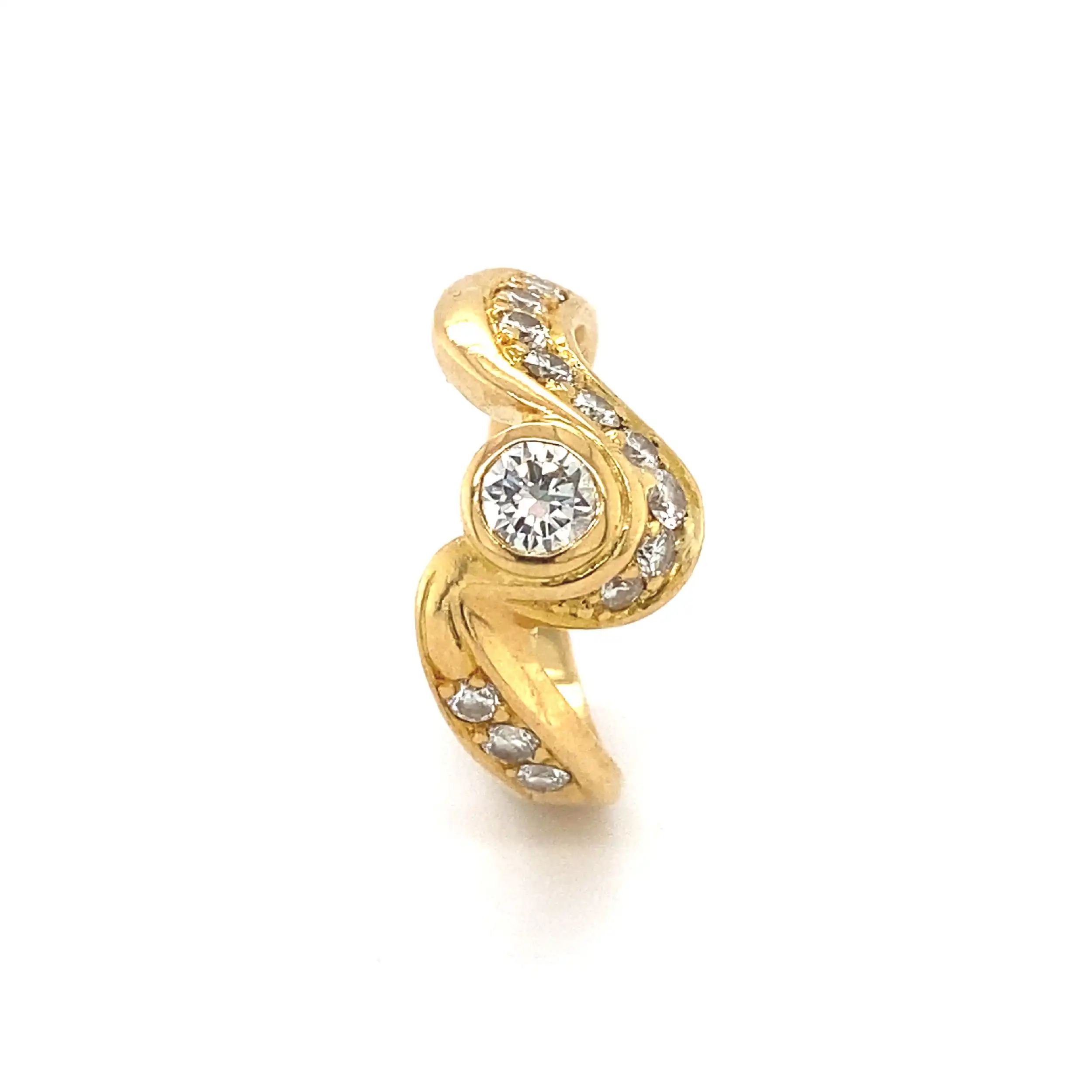 Ring Gelbgold mit Brillanten