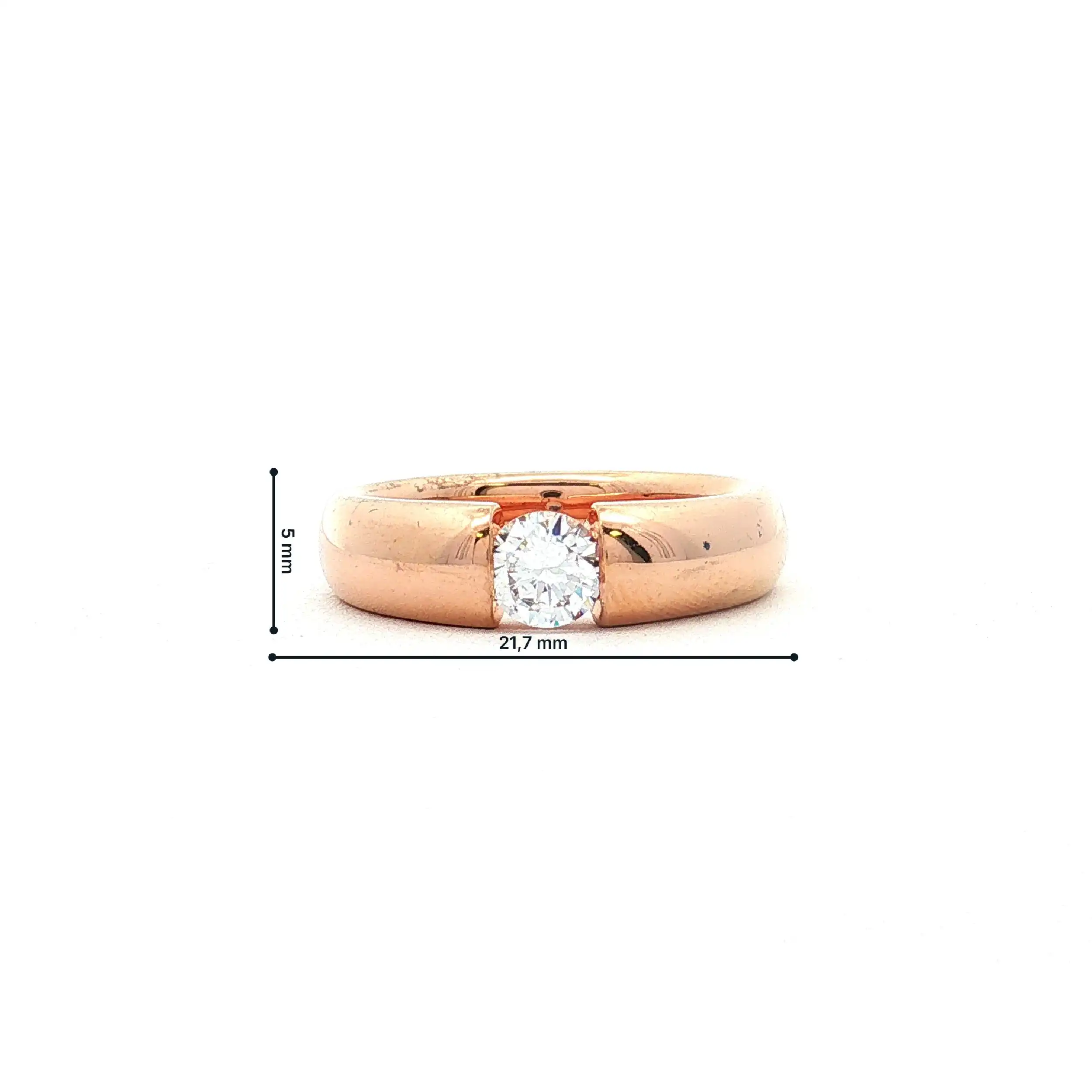Ring Silber vergoldet mit Zirkonia