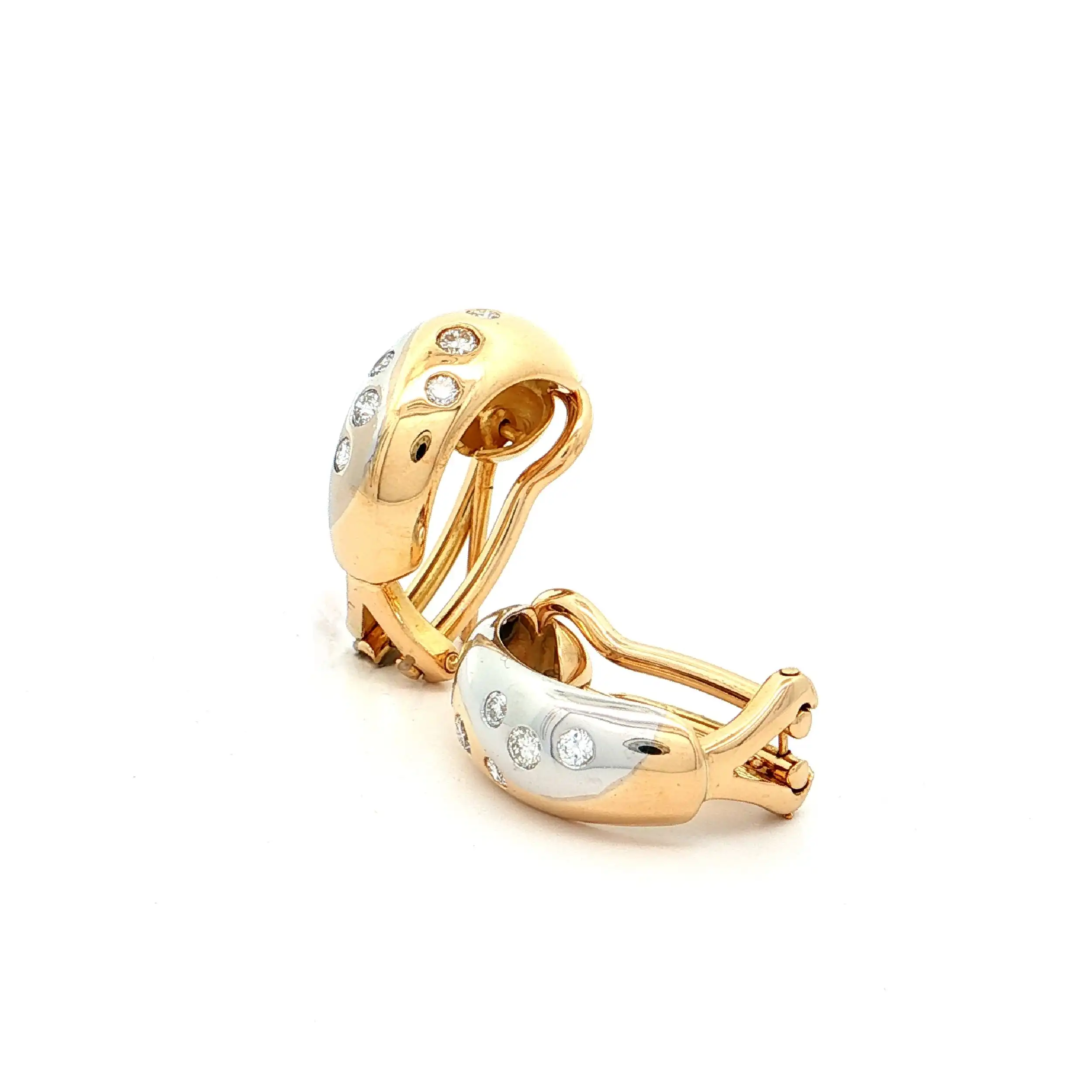Ohrringe Bicolor mit Brillanten
