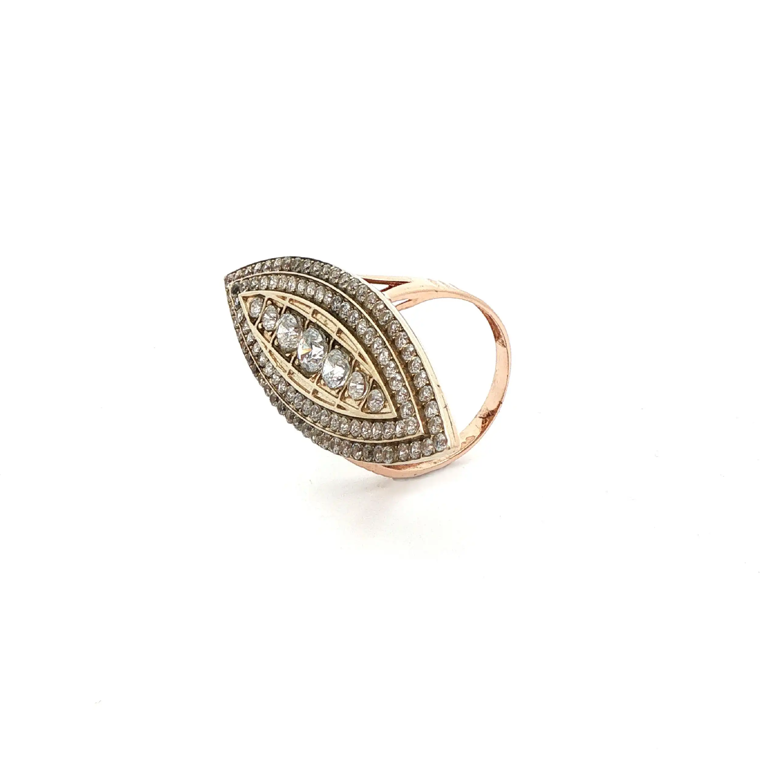 Ring Rotgold mit Zirkonia