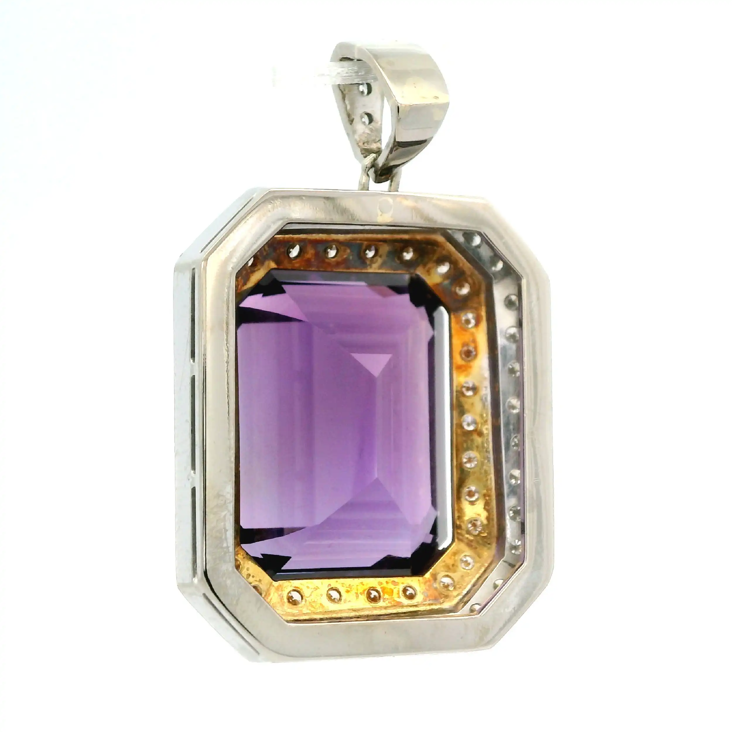 Anhänger Bicolor mit Amethyst und Diamanten