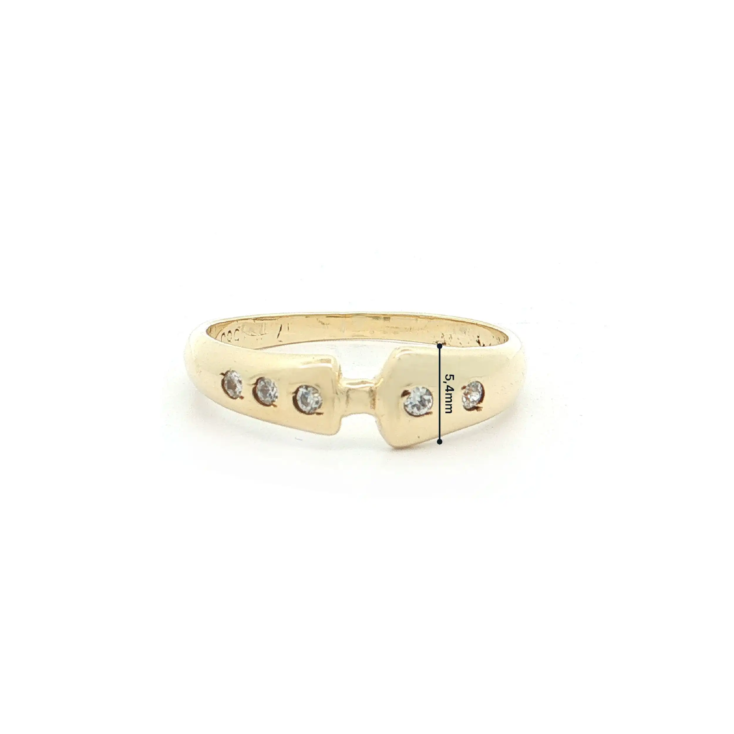 Ring Gelbgold mit Zirkonia Ring Gelbgold mit Zirkonia