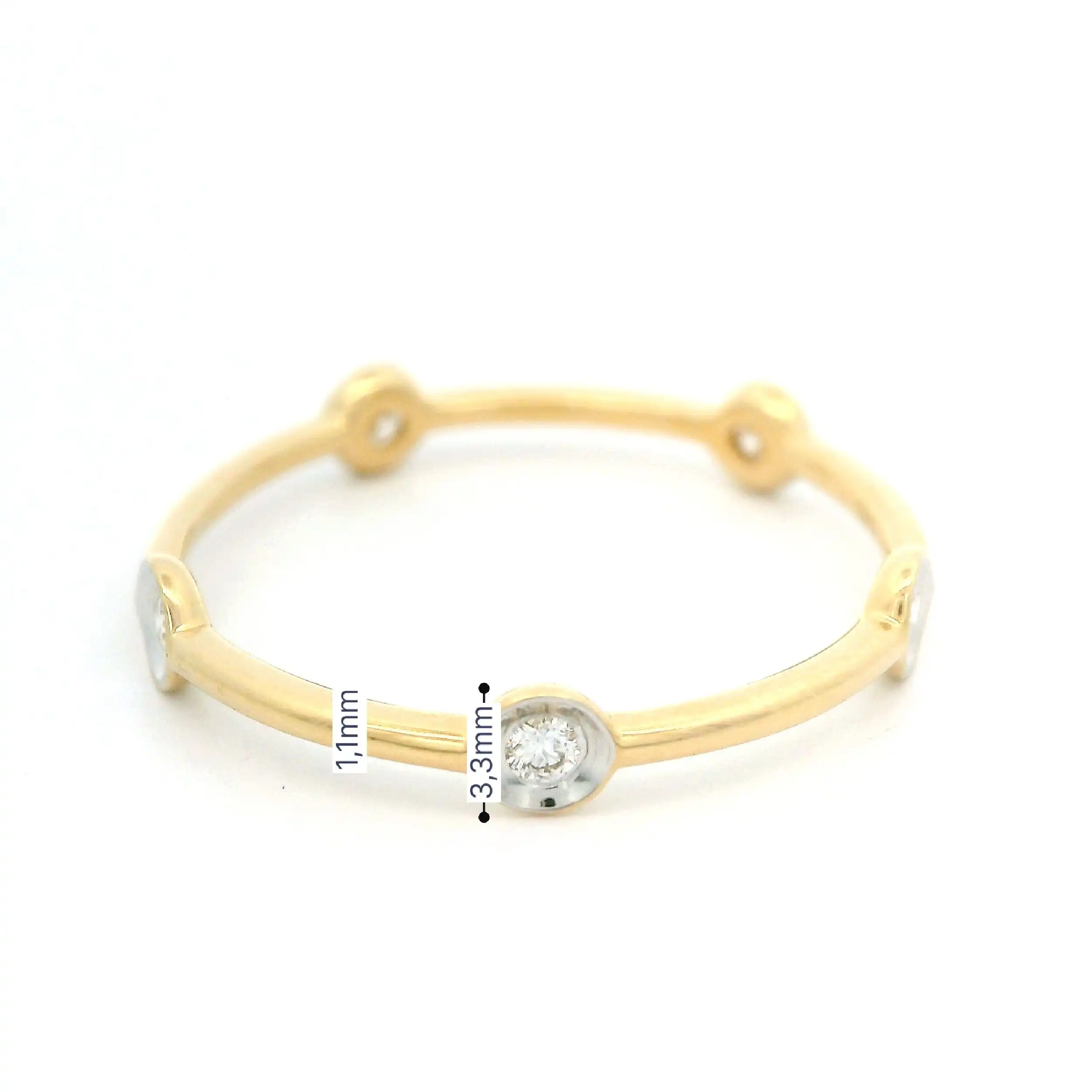 Ring Bicolor mit Brillanten Ring Bicolor mit Brillanten