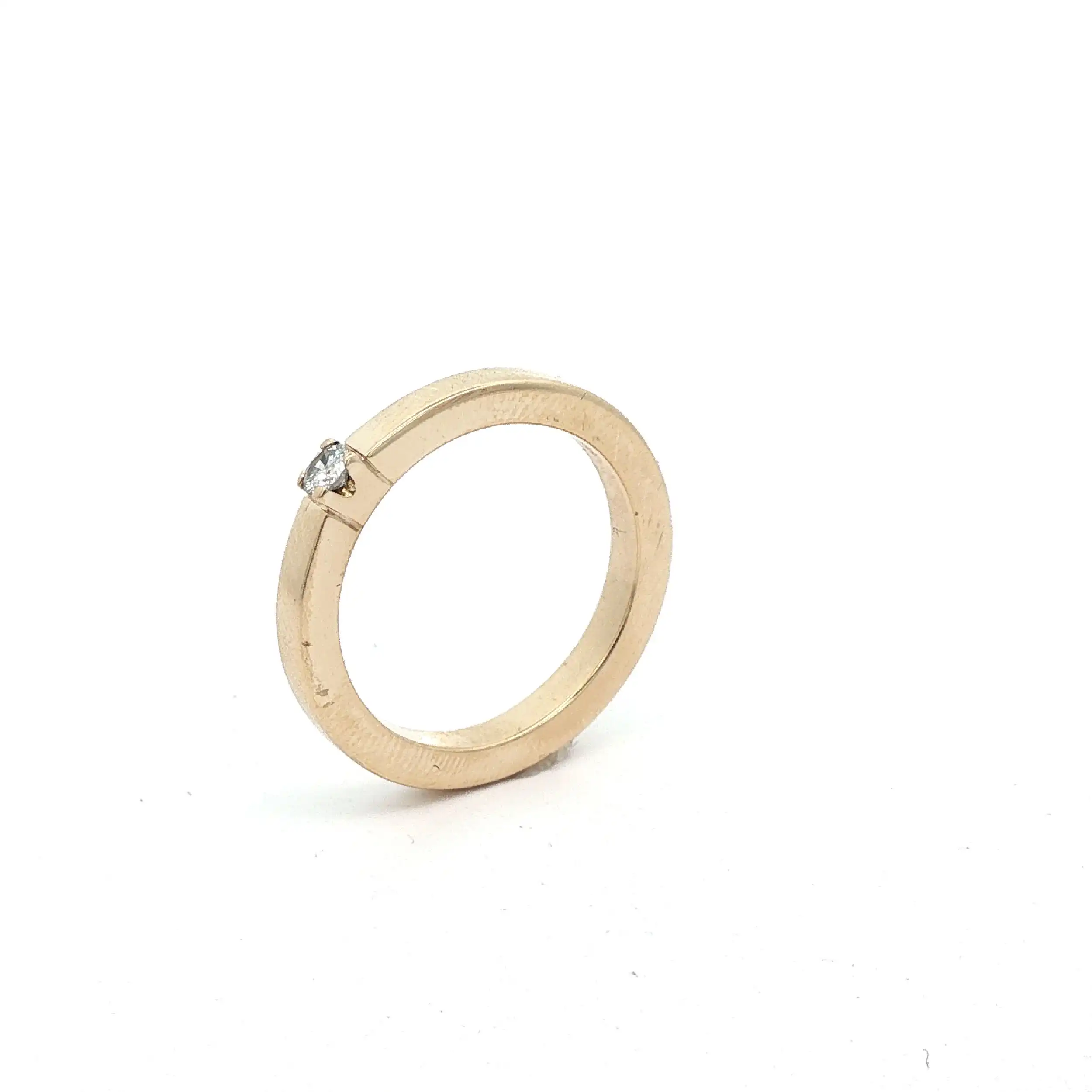 Ring Gelbgold mit Solitär Brillant