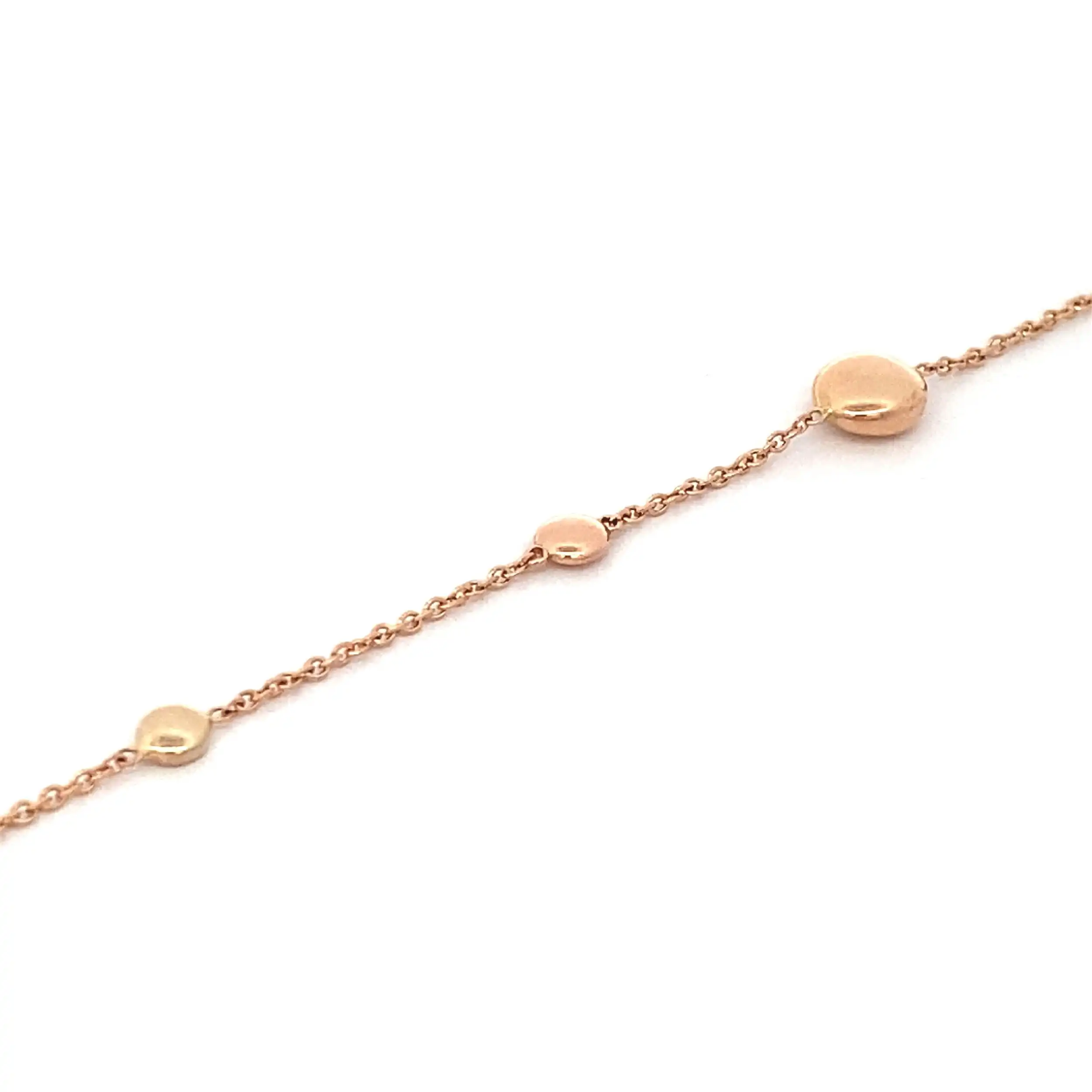 Ankerarmband Gelbgold mit Linsen Ankerarmband Gelbgold mit Linsen
