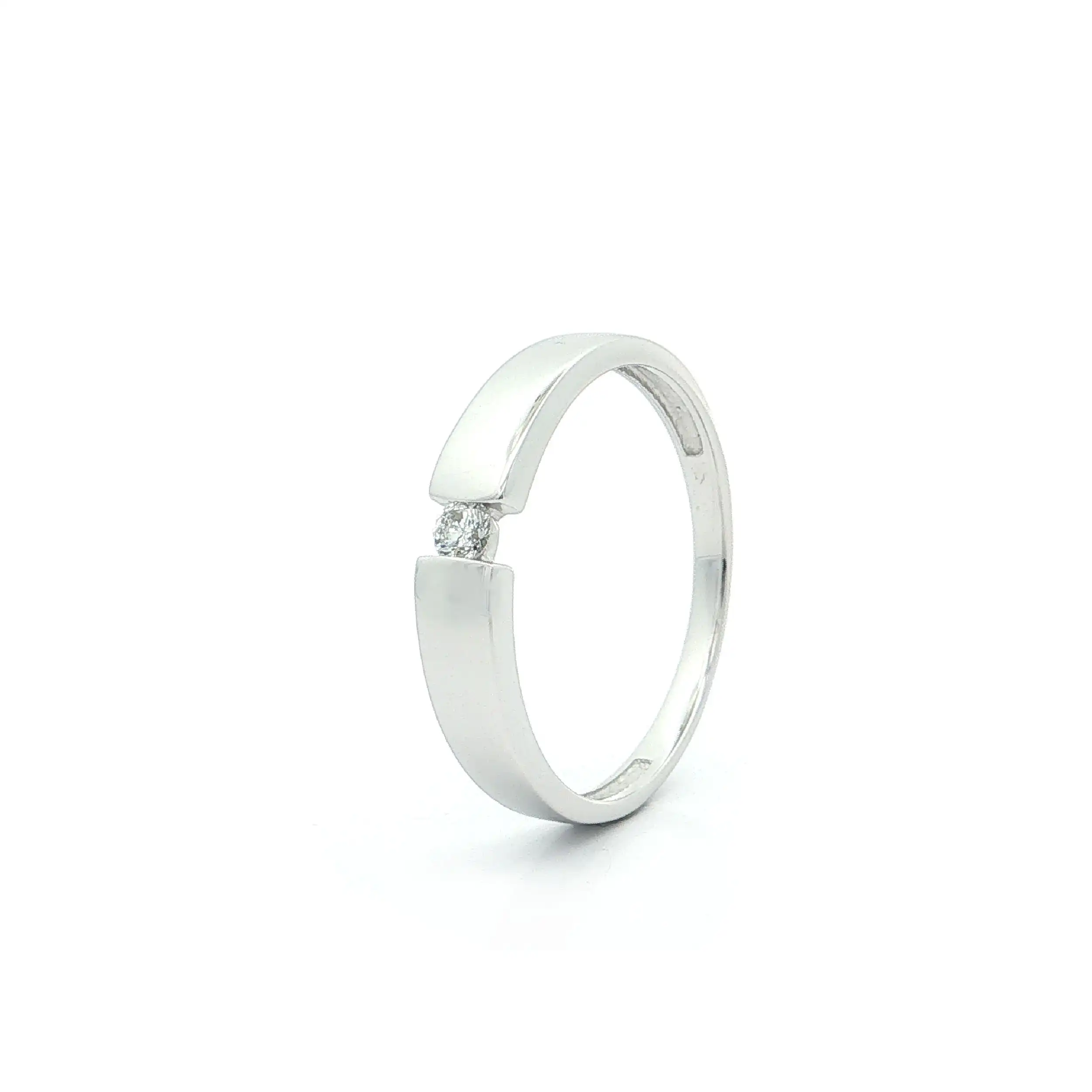 Solitärring Weißgold mit Brillant Solitärring Weißgold mit Brillant