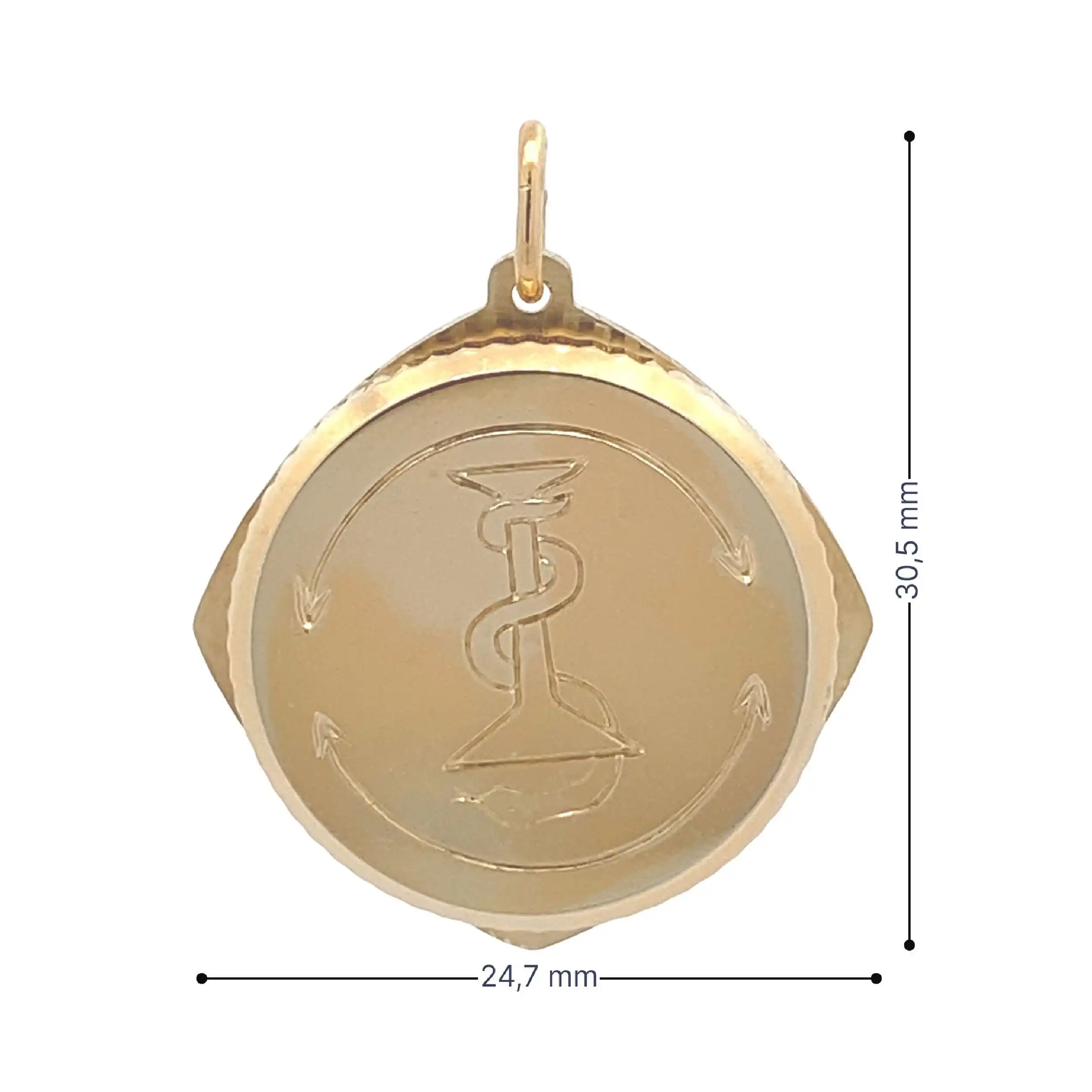 Anhänger Gelbgold SOS Anhänger Gelbgold SOS