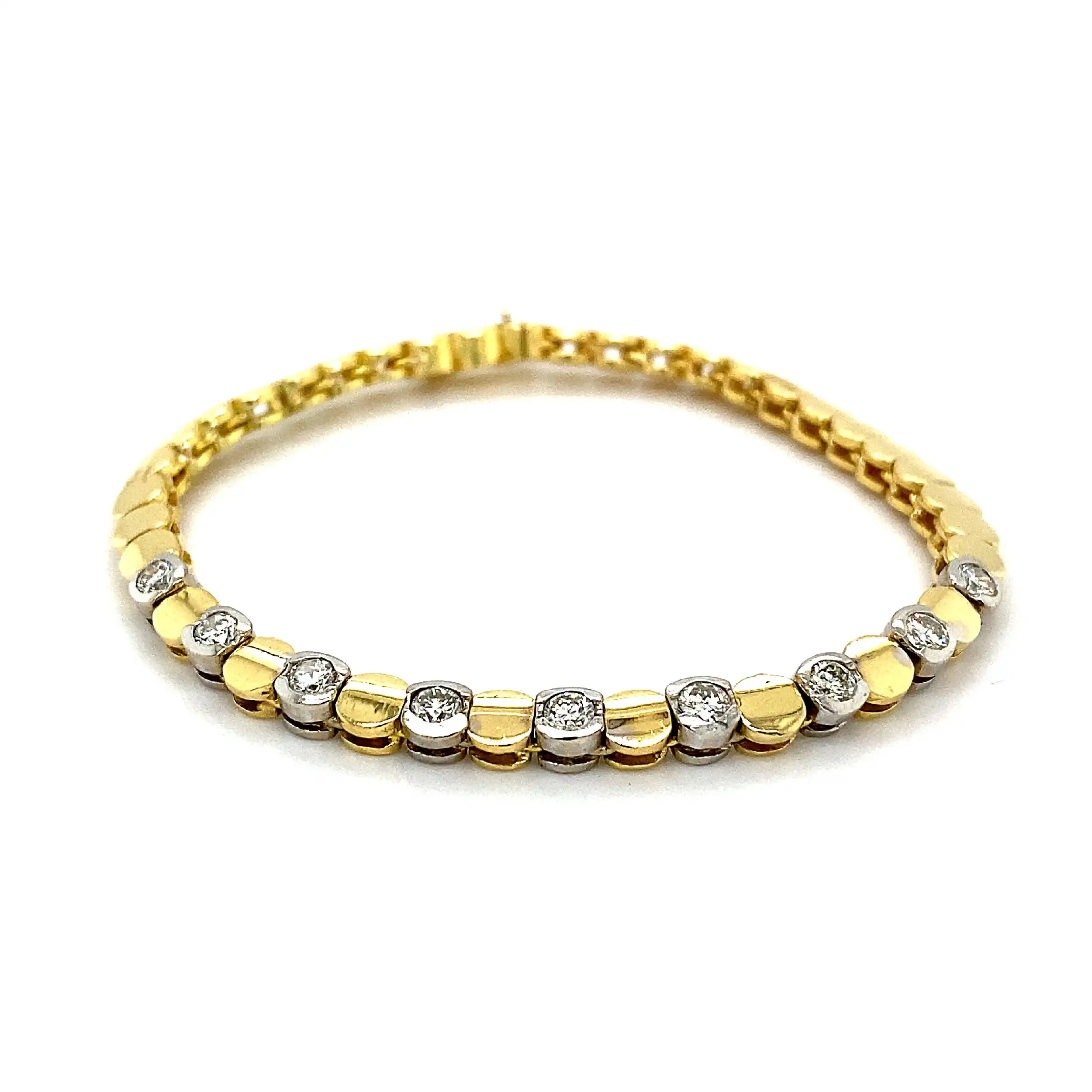 Armband bicolor mit Brillanten Armband bicolor mit Brillanten