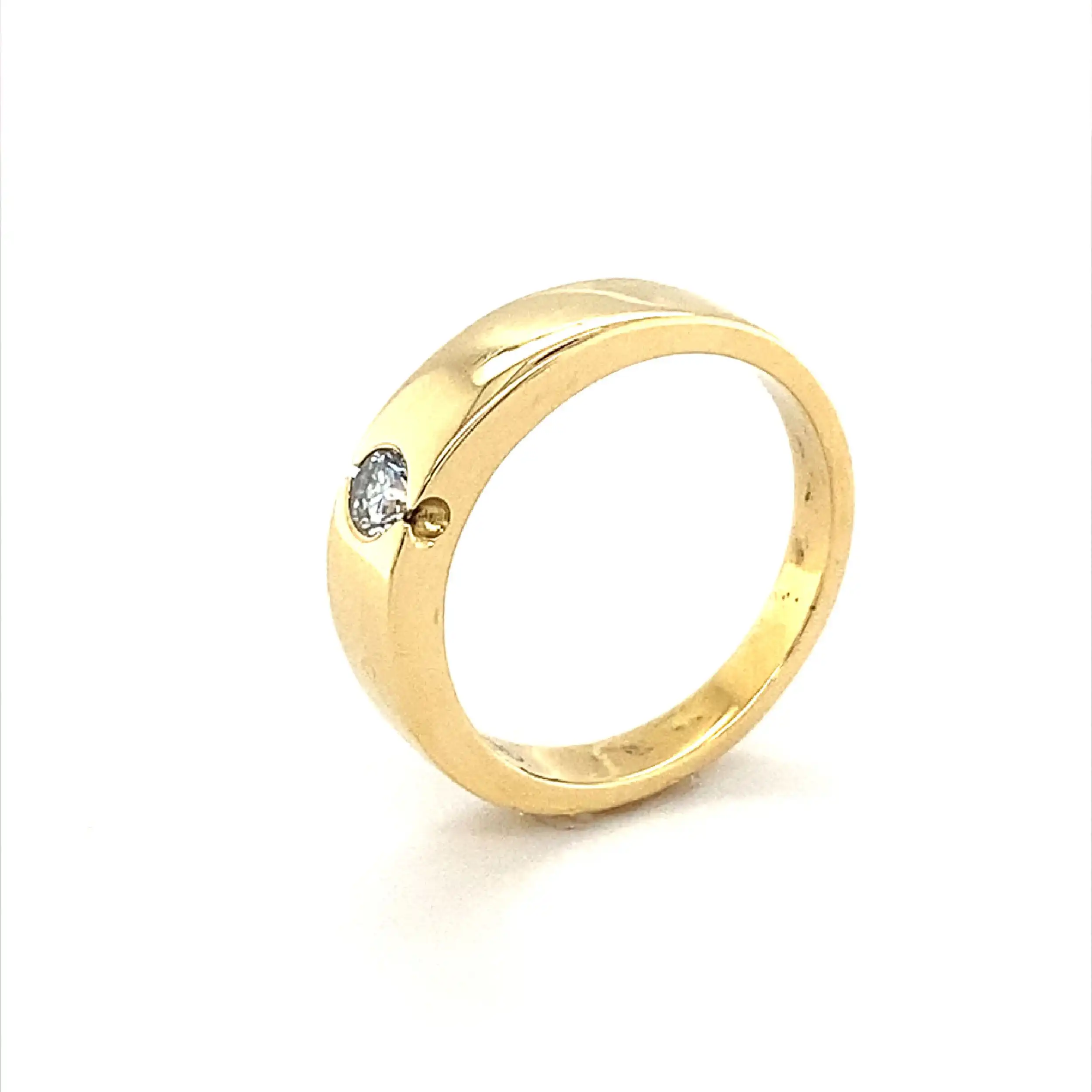 Ring Gelbgold mit Brillant Ring Gelbgold mit Brillant