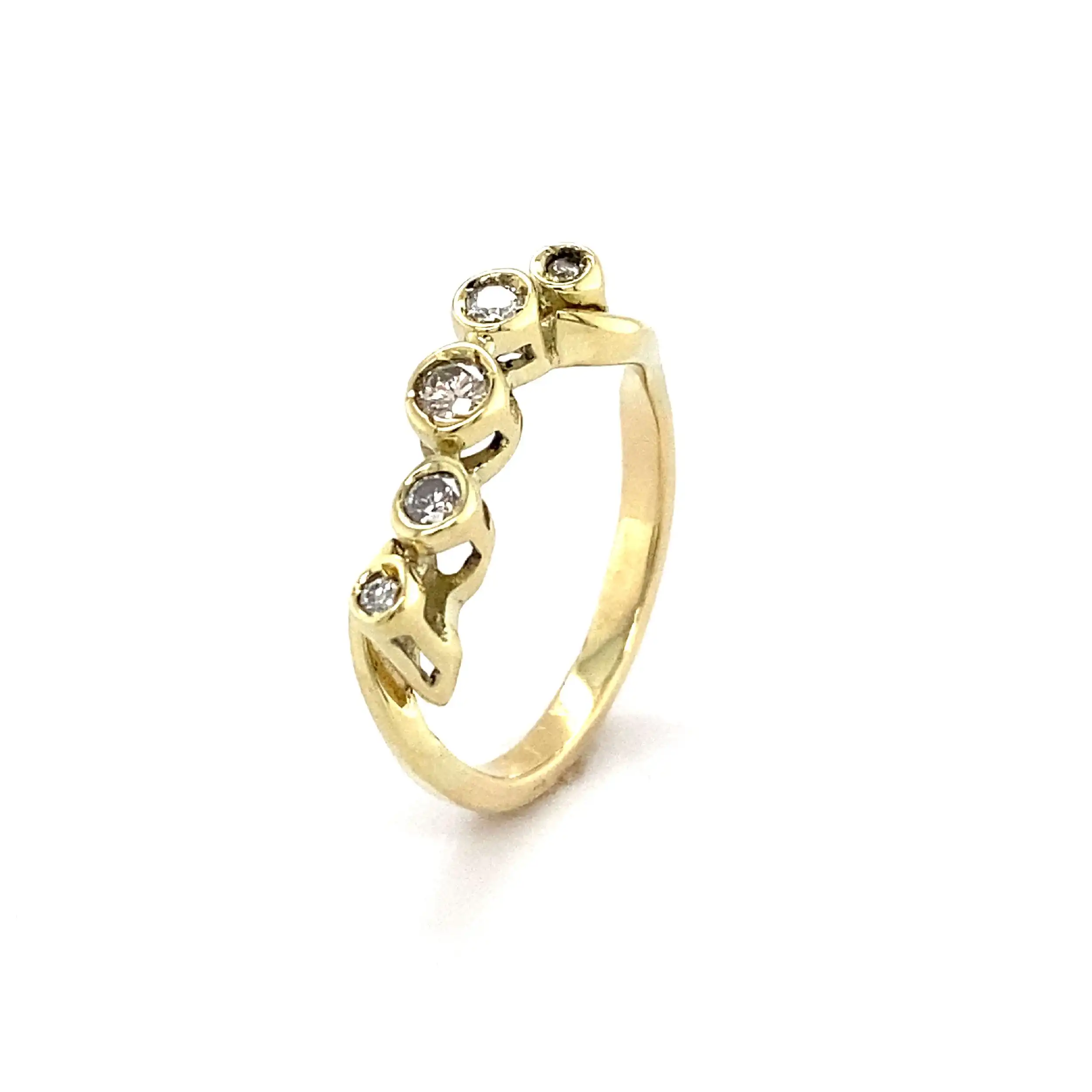 Ring Gelbgold mit Brillanten Ring Gelbgold mit Brillanten