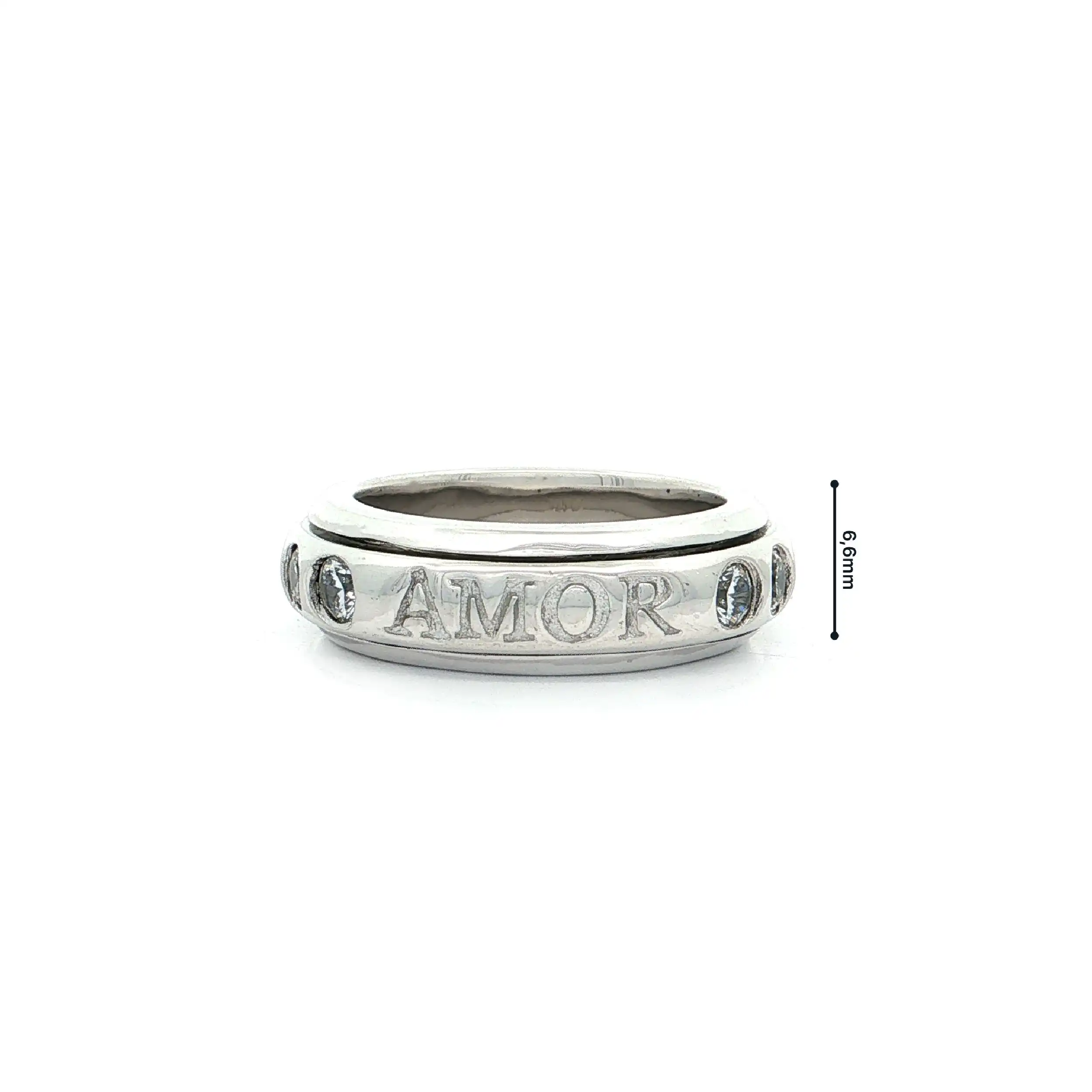 Rollring Silber mit Zirkonia "Amor" Rollring Silber mit Zirkonia "Amor"
