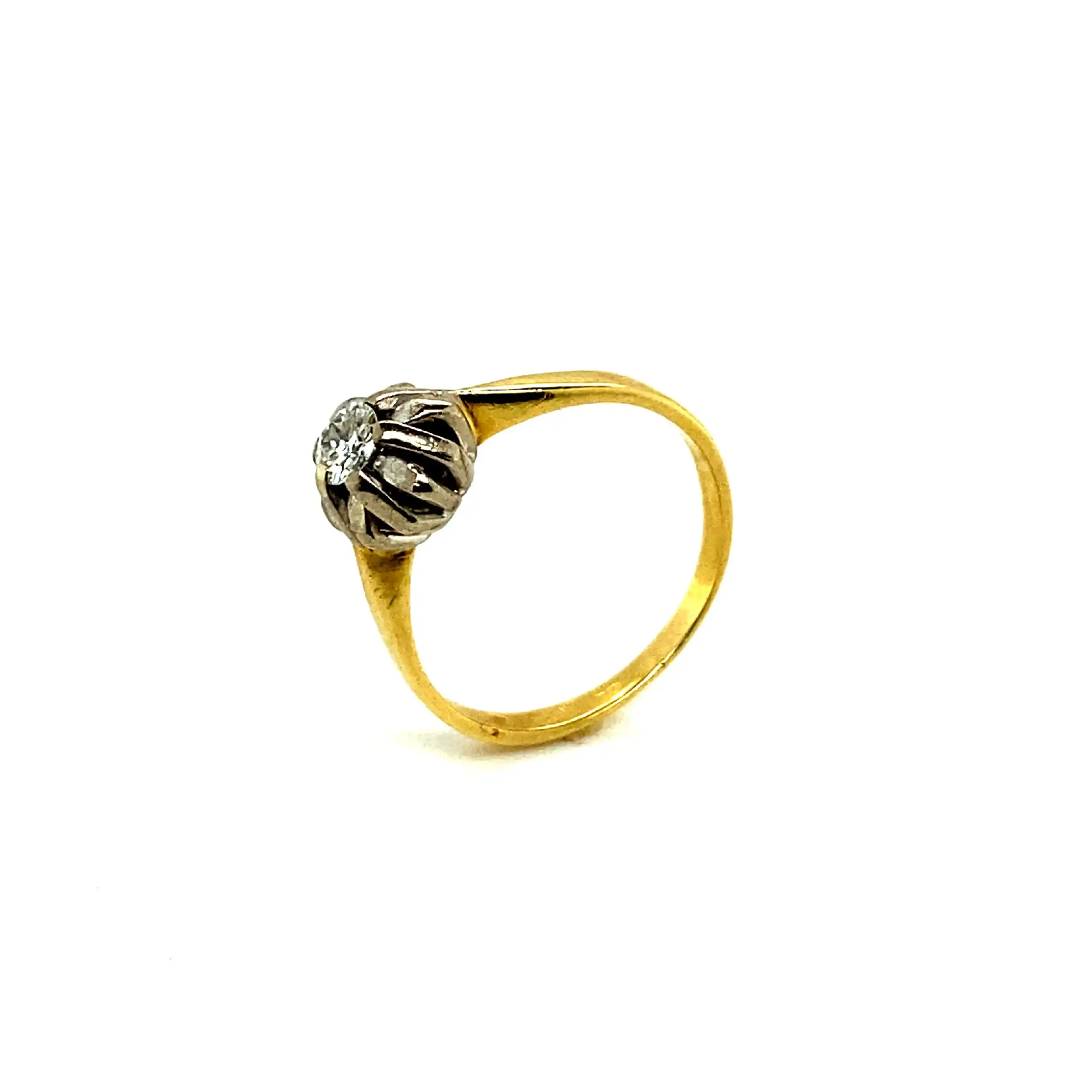 Ring Gelbgold mit Brillant