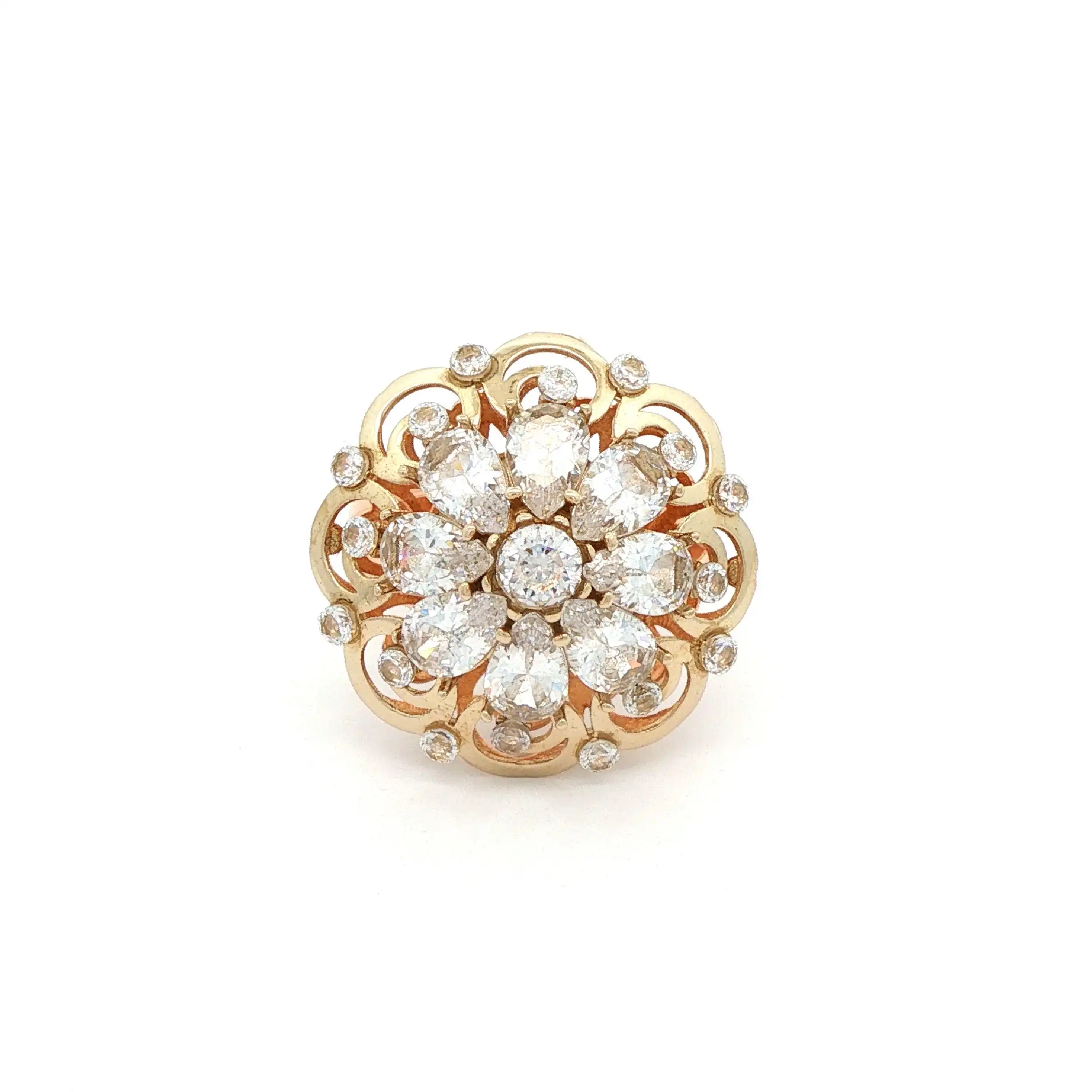 Ring Rotgold mit Zirkonia