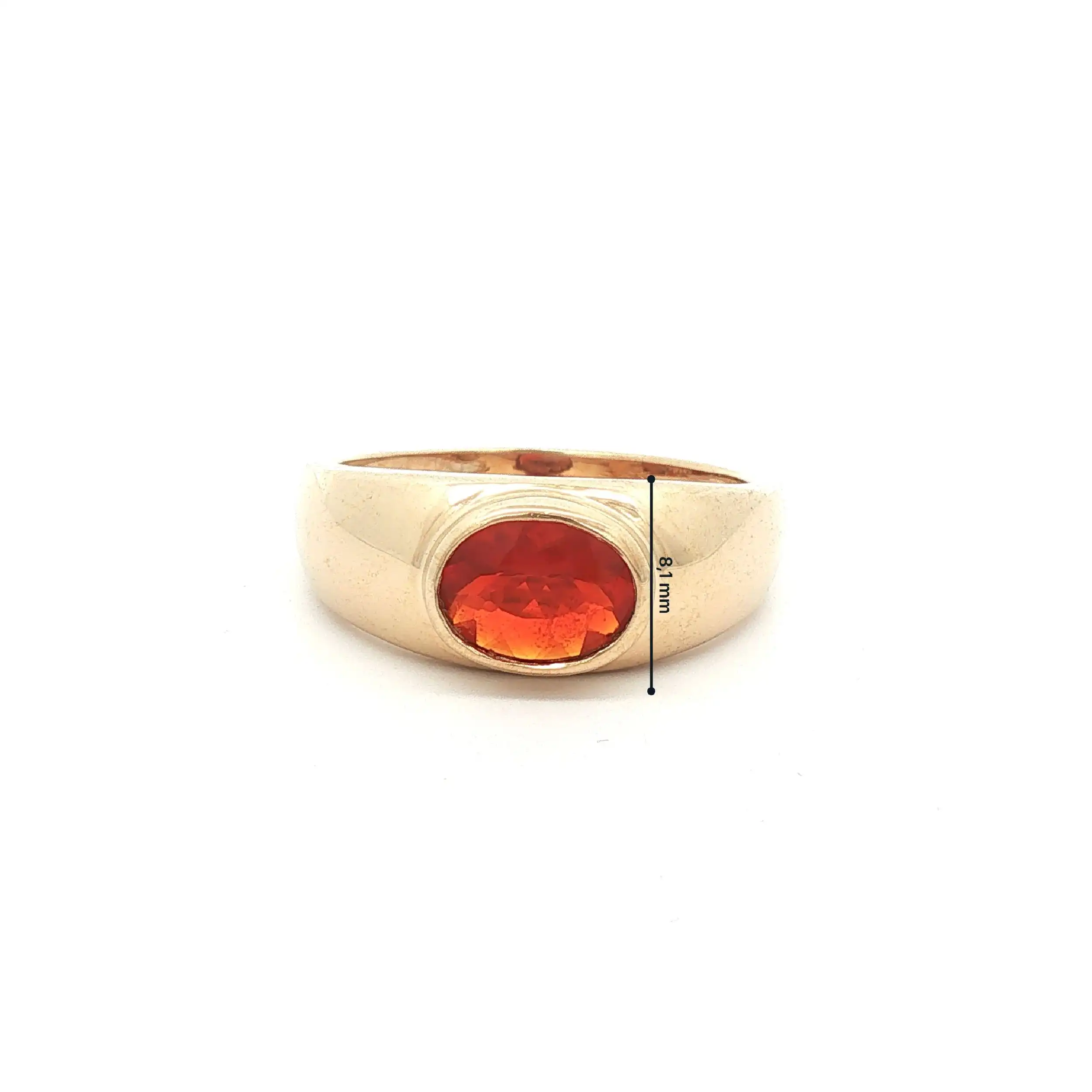 Ring Gelbgold mit Farbstein